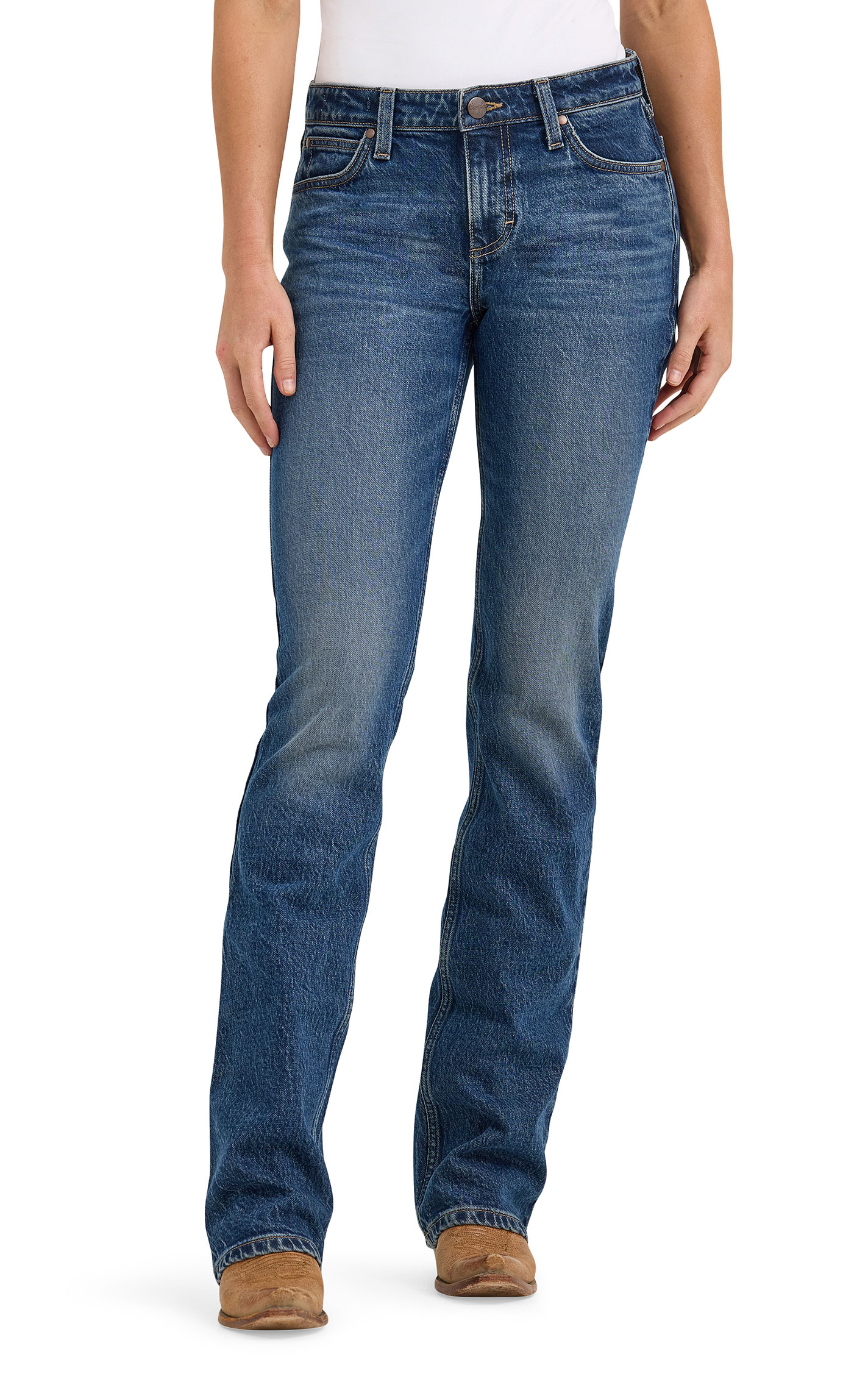 Wrangler Retro Women's Mae Isabella Medium Wash Bootcut Jeans - Image 1