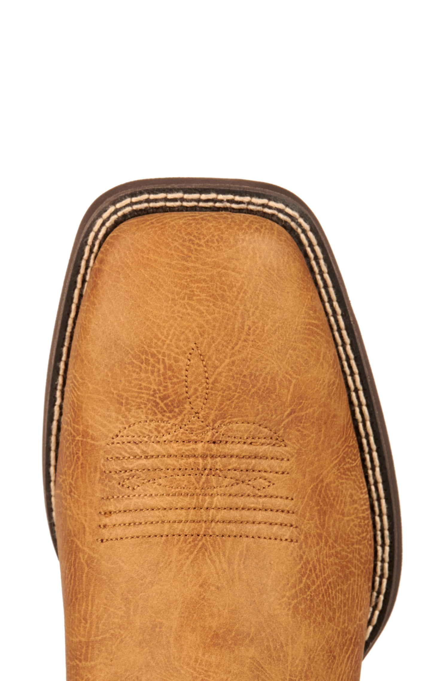 Ariat Men's Sport Partner Matte Tan Buck and Chocolate Wide Square Toe Cowboy Boots - Image 1