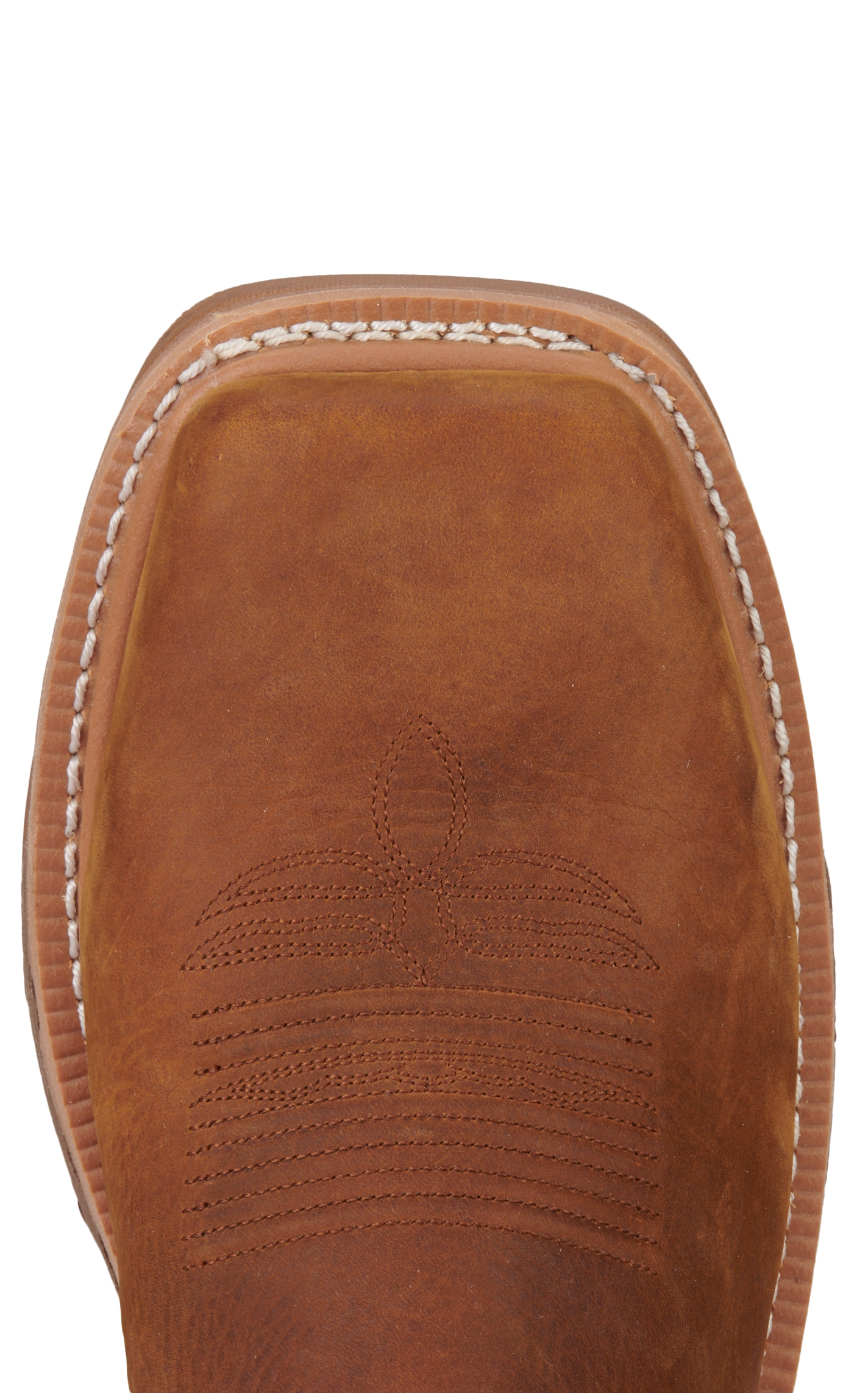 Justin Men's Montana Rust Brown Wide Square Nano Composite Toe Work Boots - Image 1