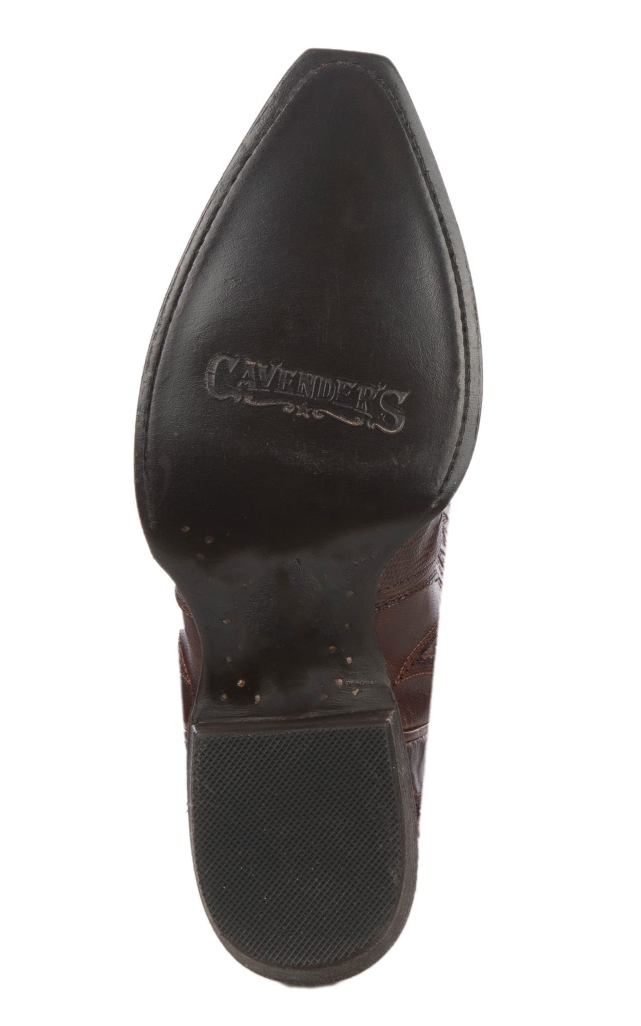Cavender’s Women’s Triad Chocolate Lizard Exotic Snip Toe Cowboy Boots  - Image 1