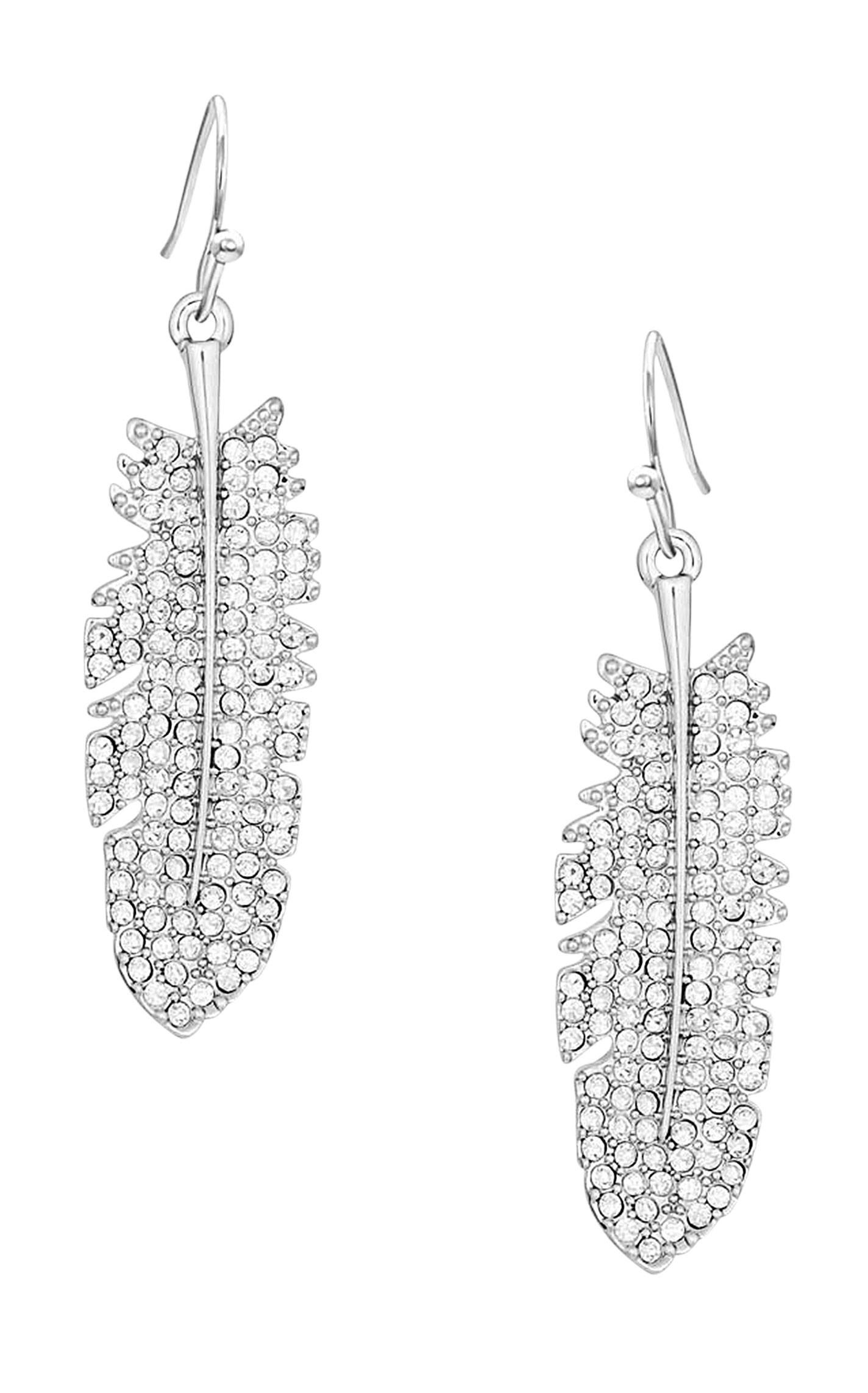 Montana Silversmiths Shimmering Feather Earrings - Image 1