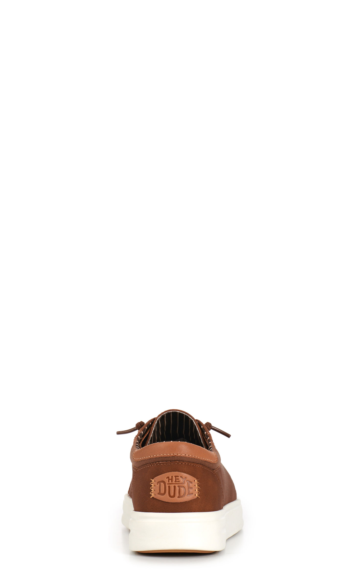 Hey Dude Men's Paul Cognac & White Round Toe Casual Shoes - Image 1