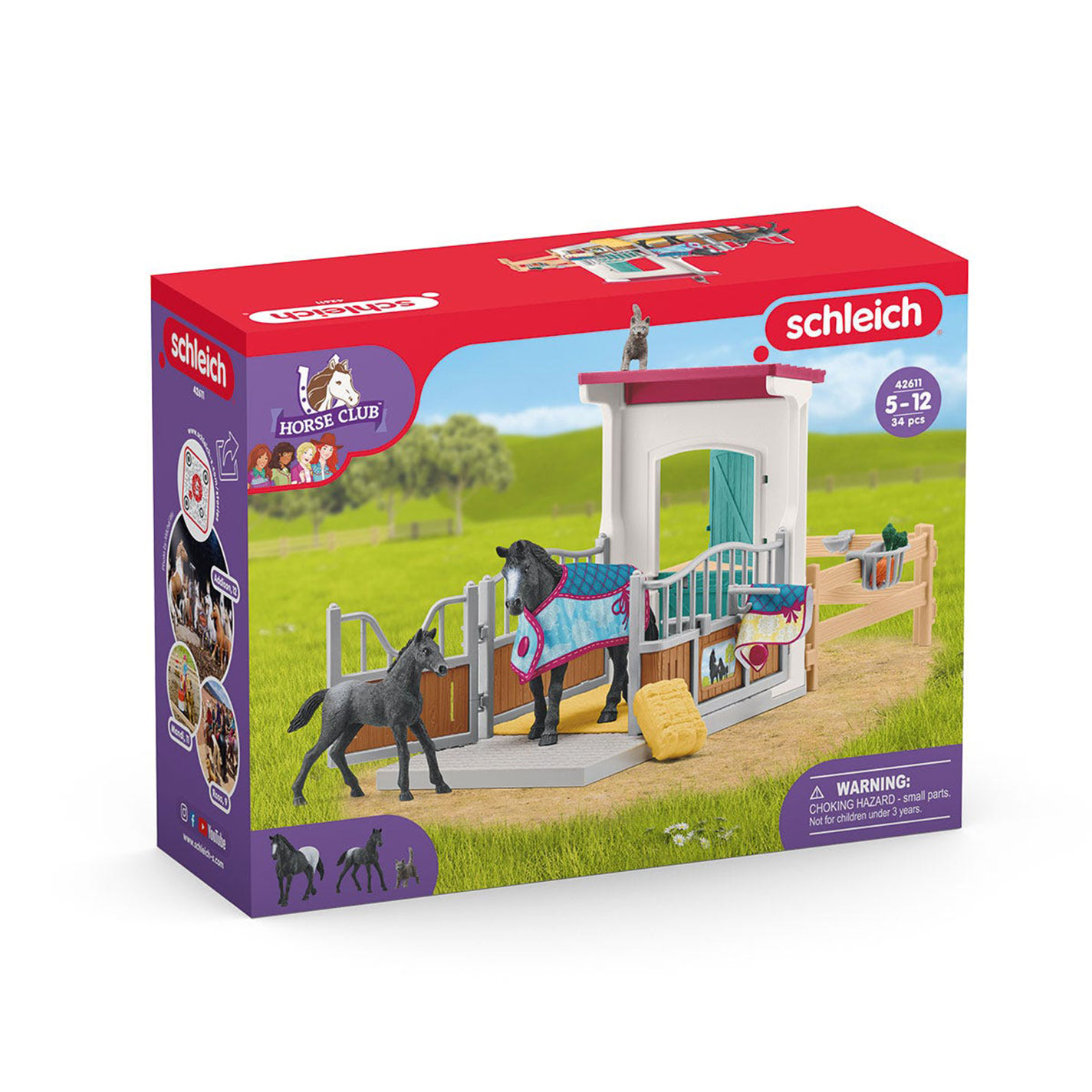 Schleigh Toys Colorful Mare & Foal Horse Box Toy Set - Image 5