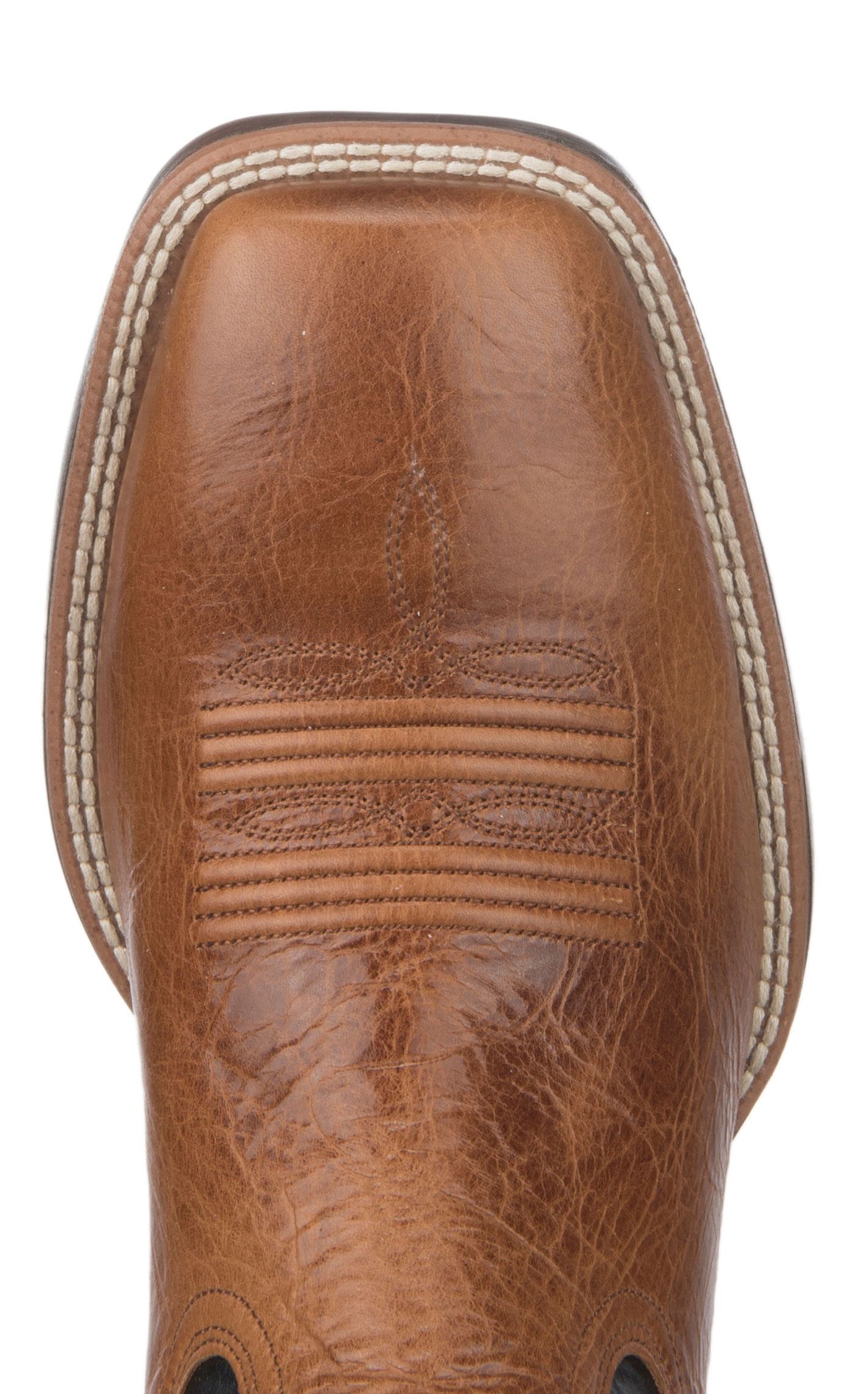 Ariat Men's Plano Gingersnap Brown & Blue Bantamweight Wide Square Toe Cowboy Boots - Image 1