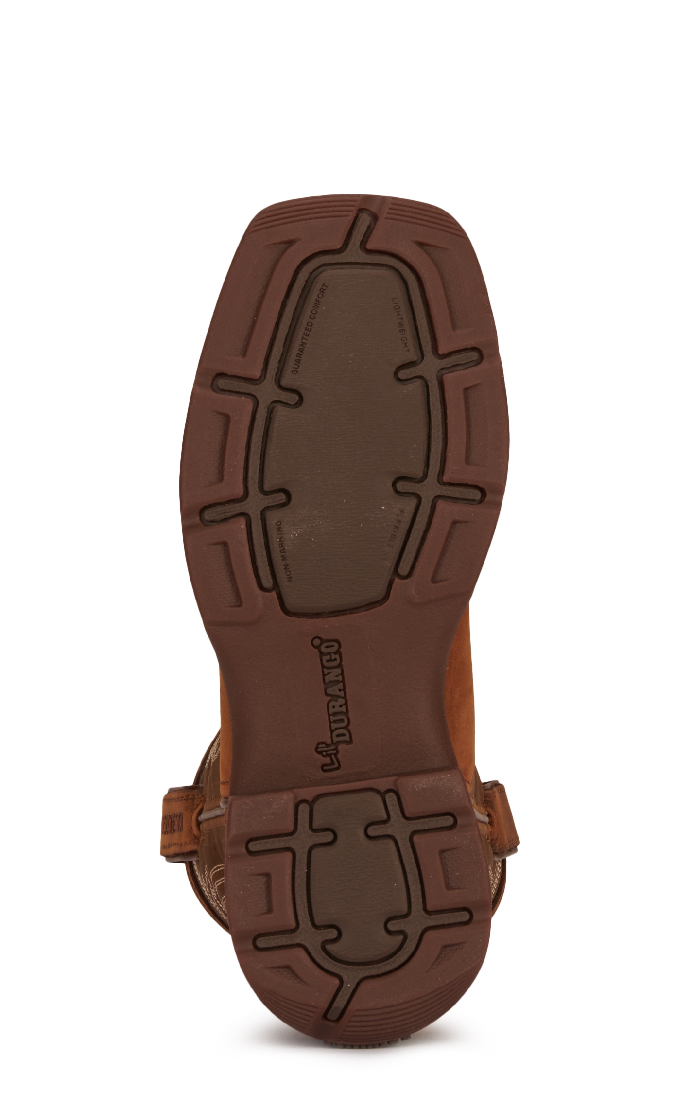 Durango Youth Rebel Sable Brown Square Toe Cowboy Boots - Image 1