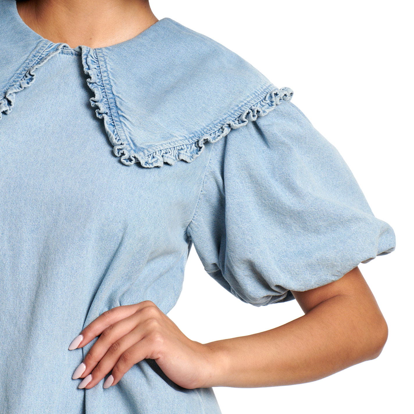 Blue B Women's Light Wash Denim Dress - Image 1