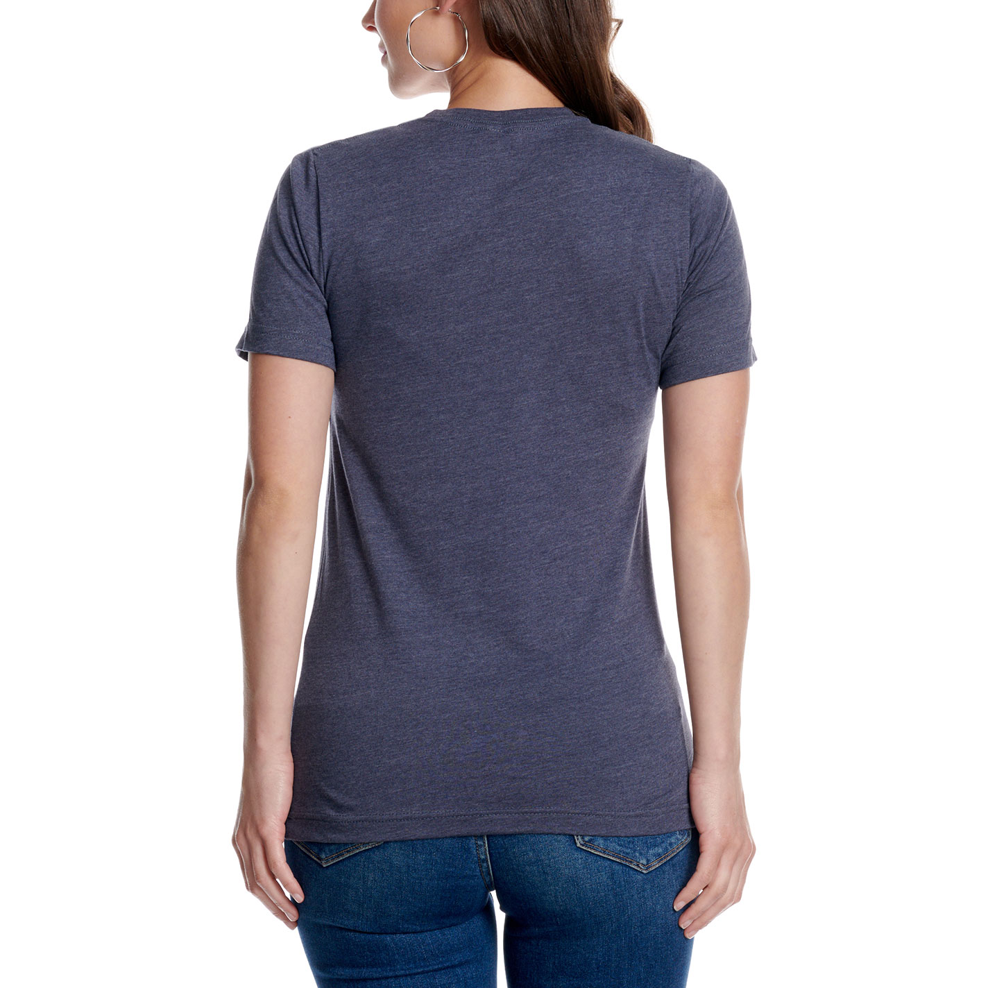 Spirit To A Tee Women's Barrel Racer Heather Navy Graphic T-Shirt - Image 3