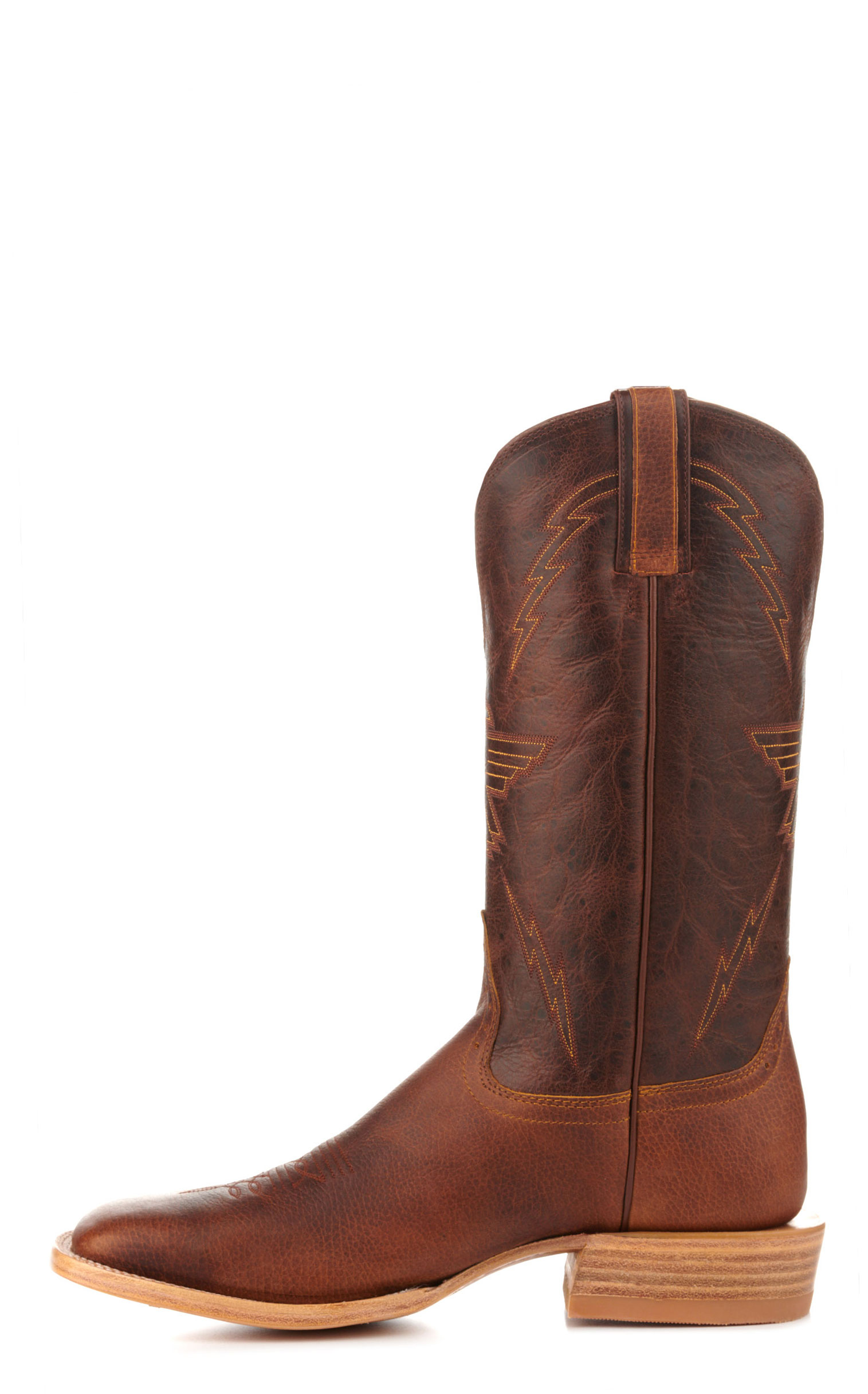 Hondo Men's Falcon Rust Oil-Tanned and Rust Brown Square Toe Cowboy Boots - Image 1