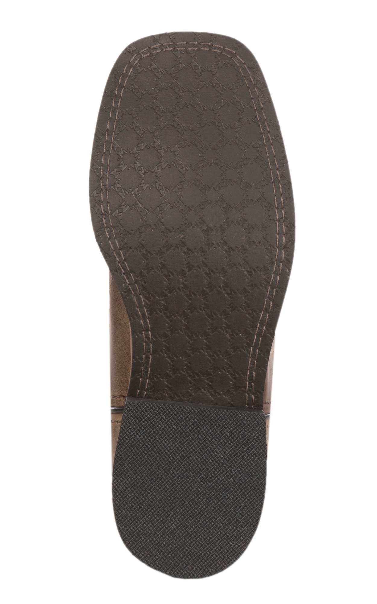 Smoky Mountain Youth Waxy Brown with Floral Embroidery Square Toe Cowboy Boot - Image 1