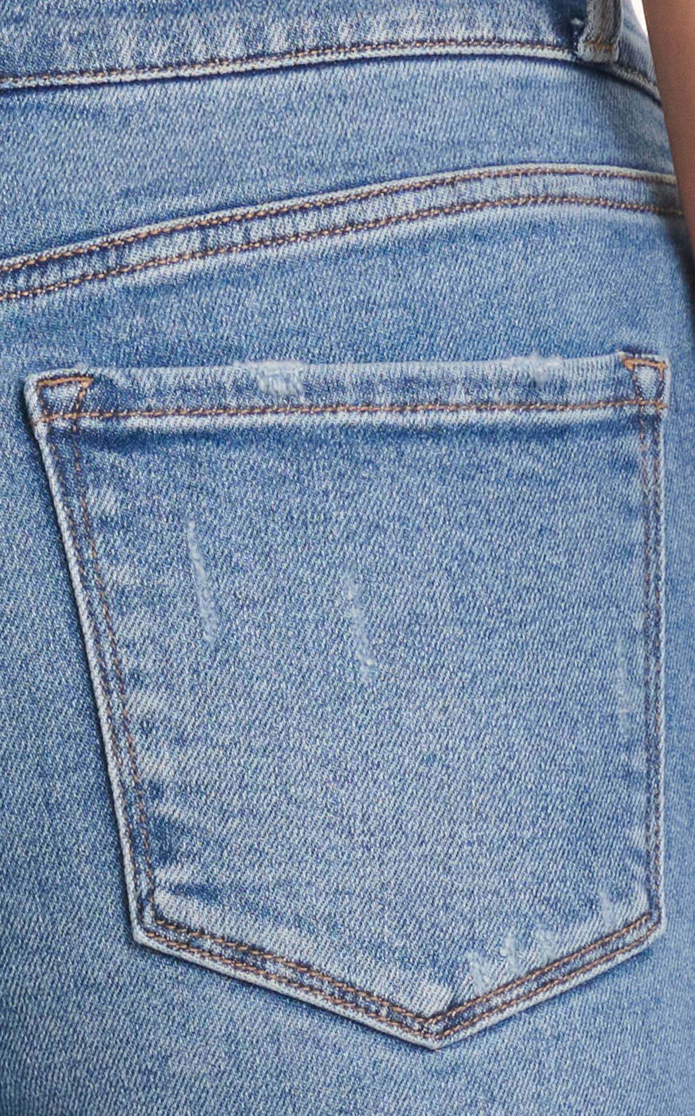 Vervet Women's Light Wash Double Waistband Boot Cut Jeans - Image 1