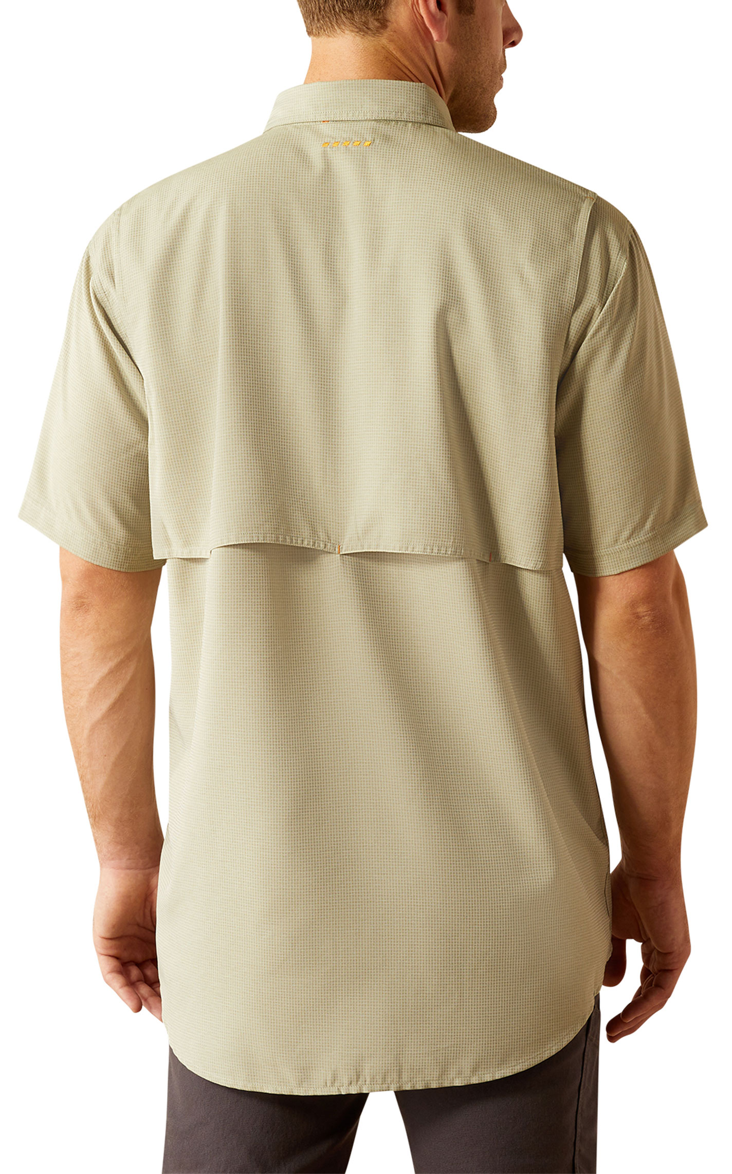 Ariat Men's Rebar VentTek Sage Check Print Vented Work Shirt - Image 4