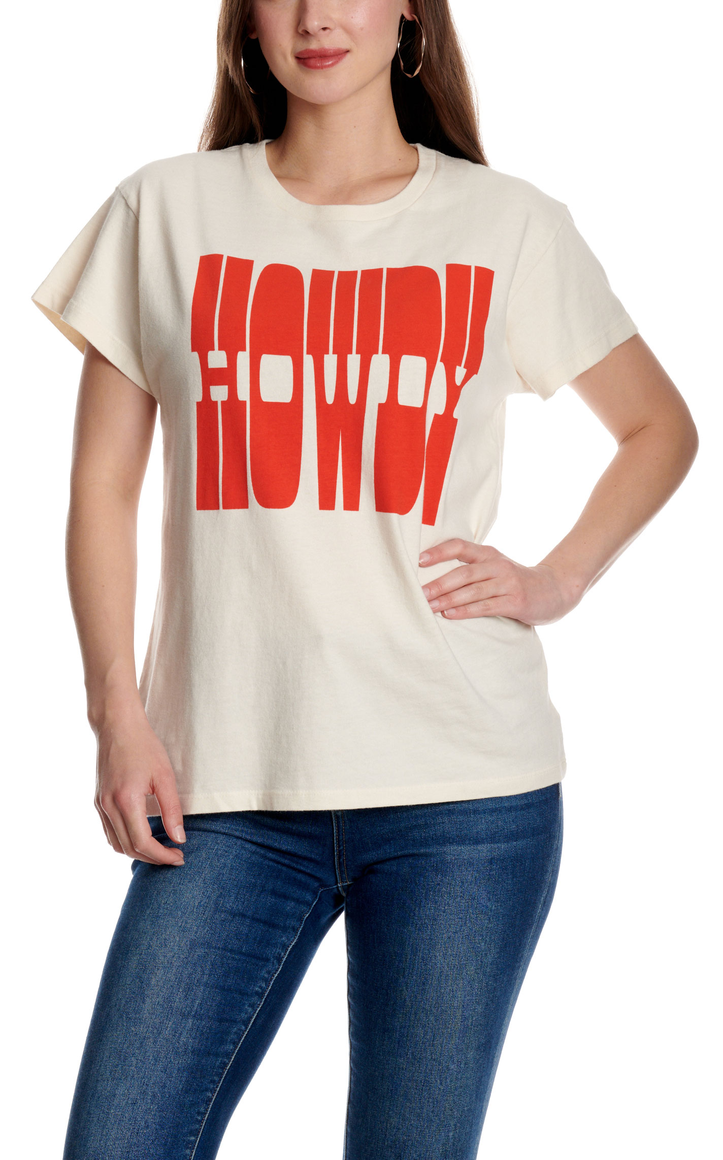 Girl Dangerous Women's Howdy White Graphic T-Shirt - Image 2