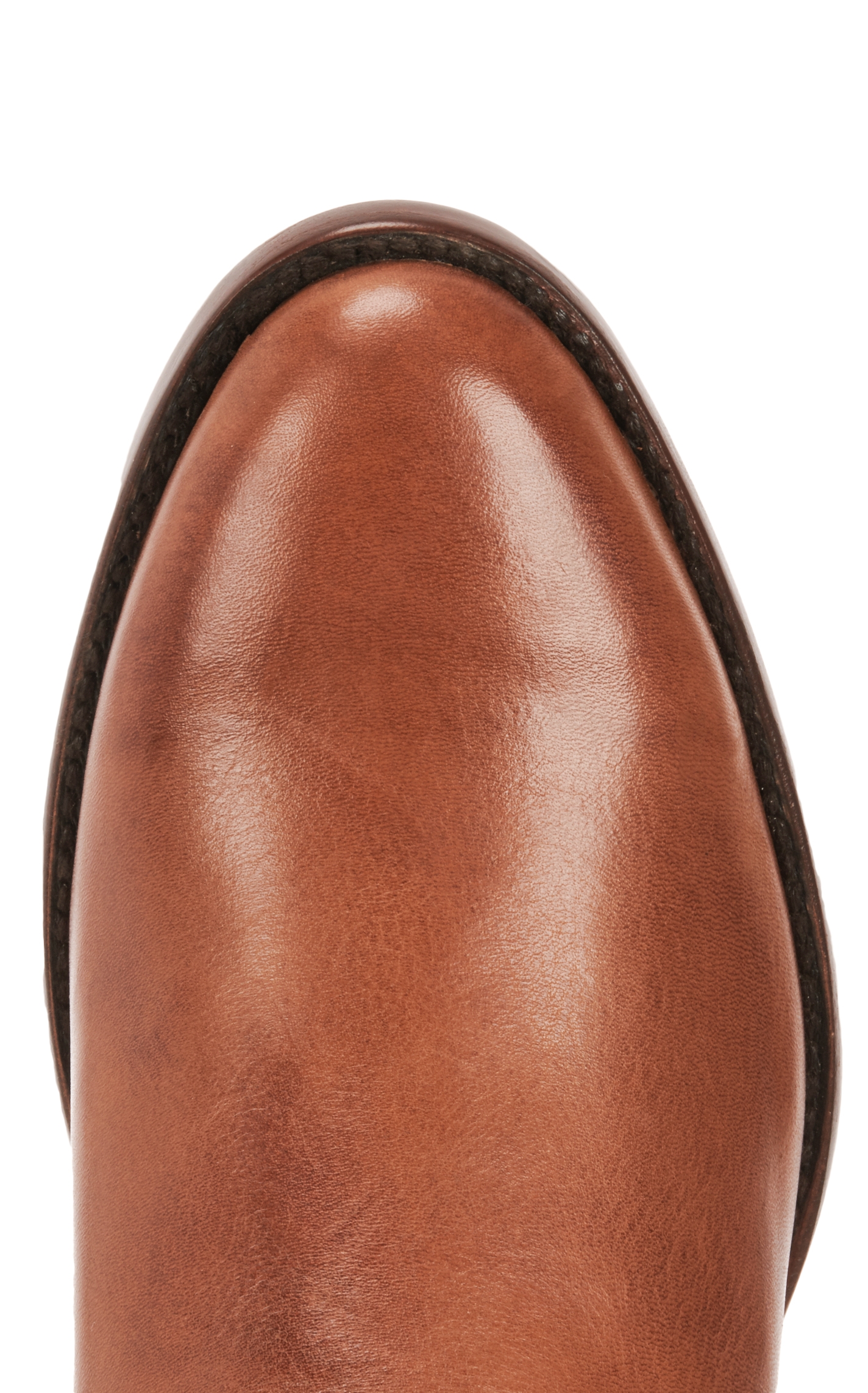 JRC & Sons Men's Todd Burnished Leather Round Toe Roper Boot in Tan - Image 1