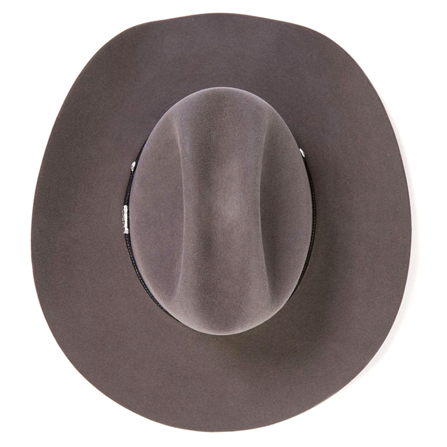 Stetson 6X Angus Granite Gray Felt Cowboy Hat - Image 1