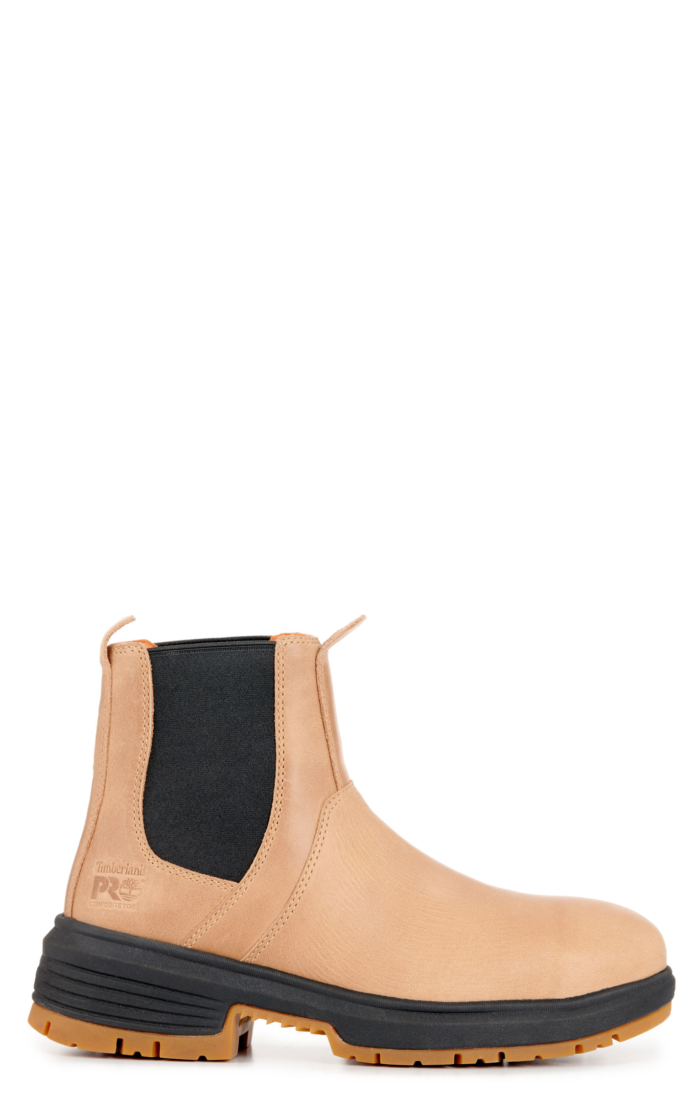 Timberland PRO Women's Birchline Tan Round Composite Toe Chelsea Work Boot - Image 1