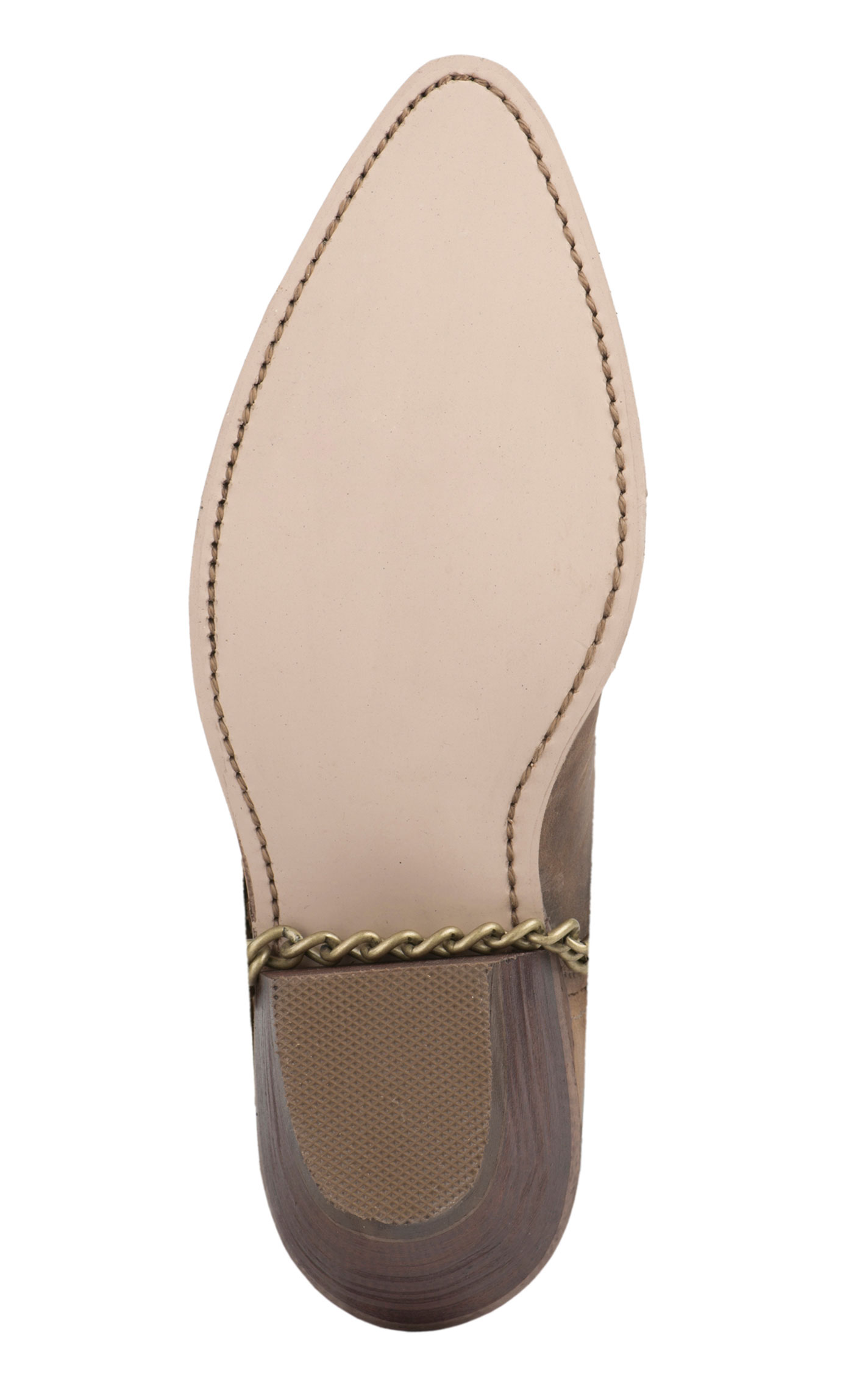 Sage Women's Antique Tan with Concho Strap J-Toe Cowboy Boots - Image 1