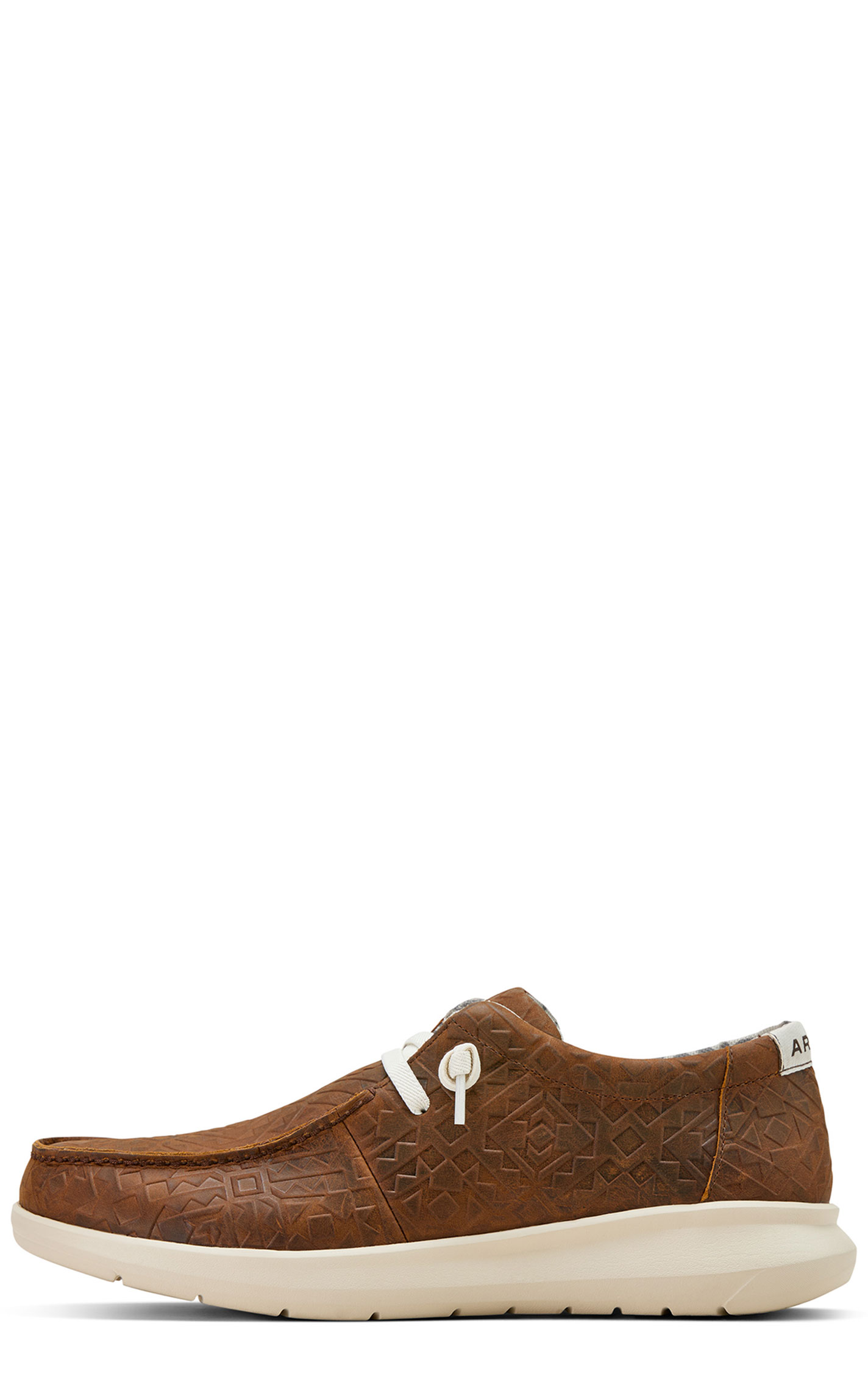 Ariat Men's Coffee Aztec Blanket Embossed Hilo Moc Toe Casual Shoes - Image 1