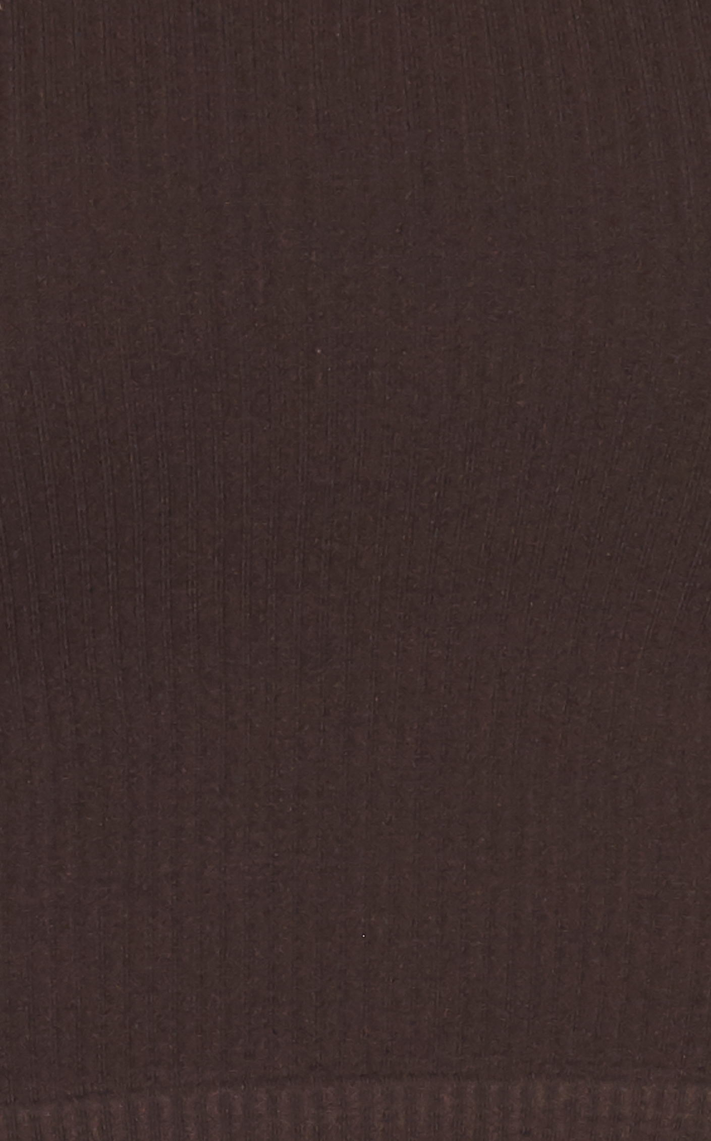 Suzzette Women's Chocolate Brown Ribbed Knit Cropped Cami - Image 1