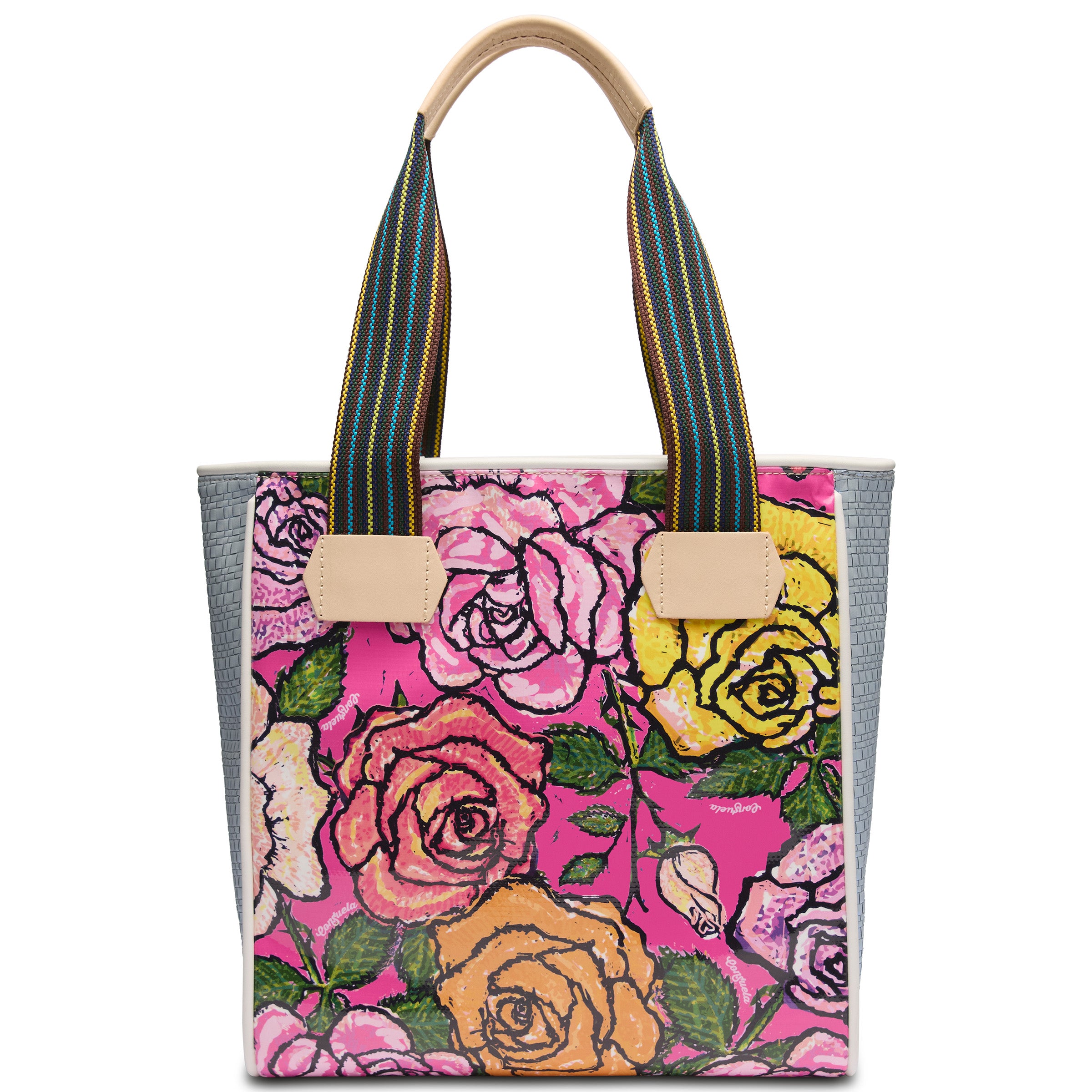 Consuela Lily Hot Pink & Roses Classic Tote Bag - Image 1