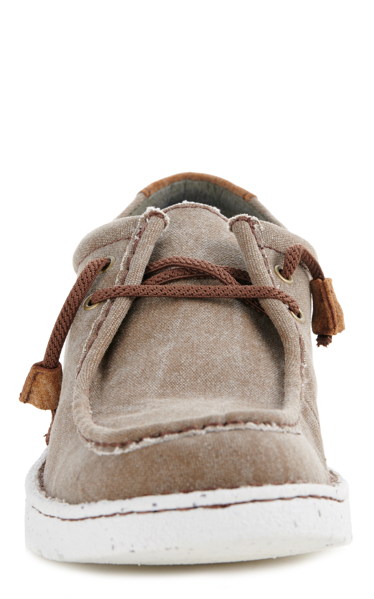 Justin Men's Easy Rider Hazer Clay Canvas Moc Toe Casual Shoes - Image 1