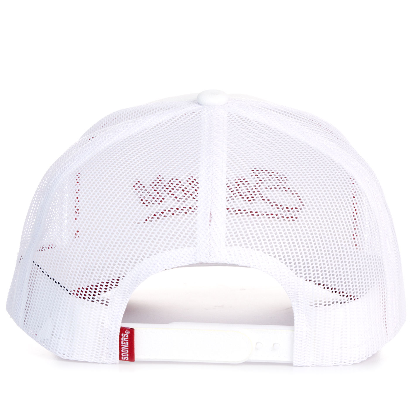 Hooey Collegiate Collection White & Embroidered Red Sooners Cap - Image 1