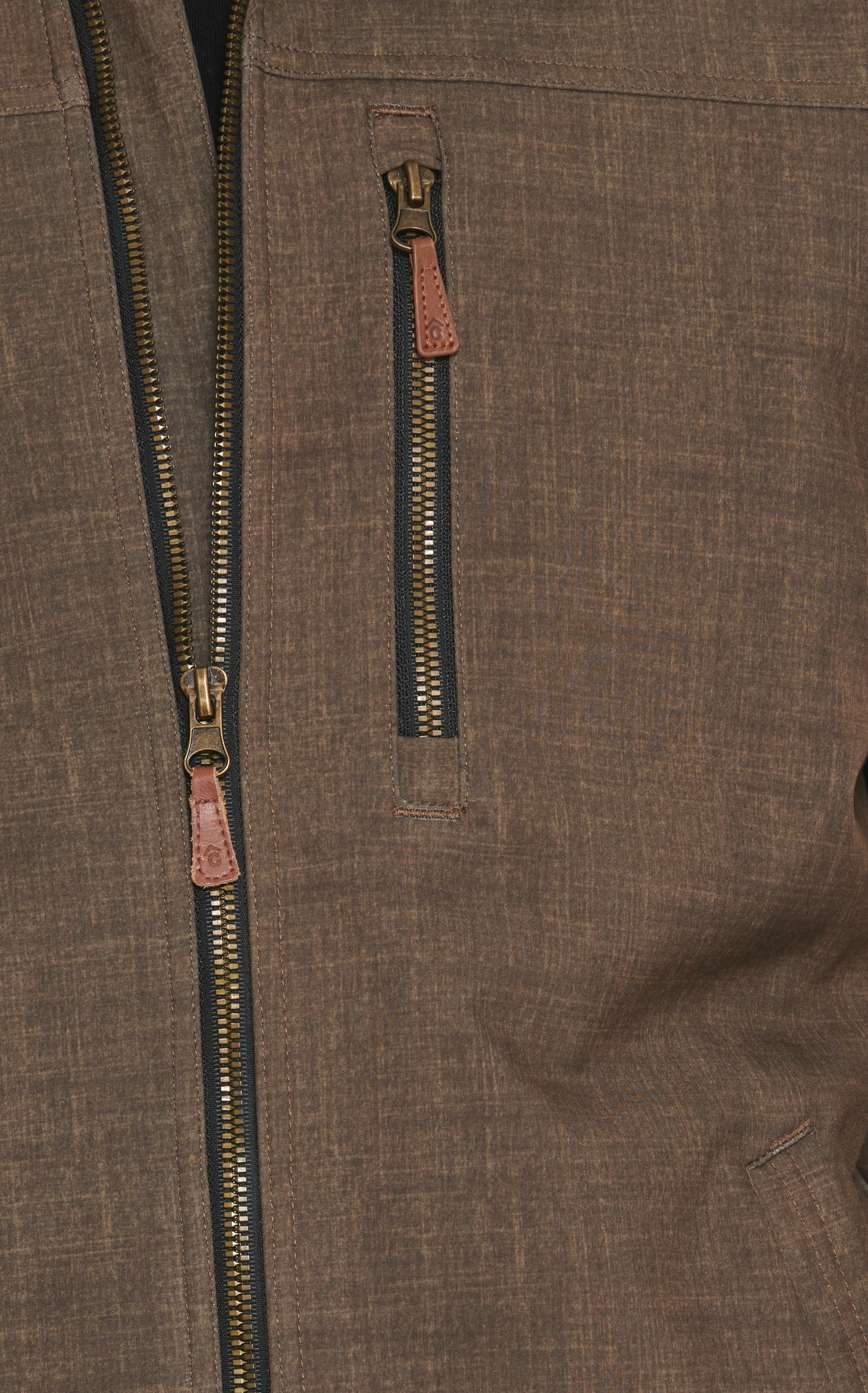 Rafter C Men's Heather Brown Concealed Carry Bonded Jacket - Image 1