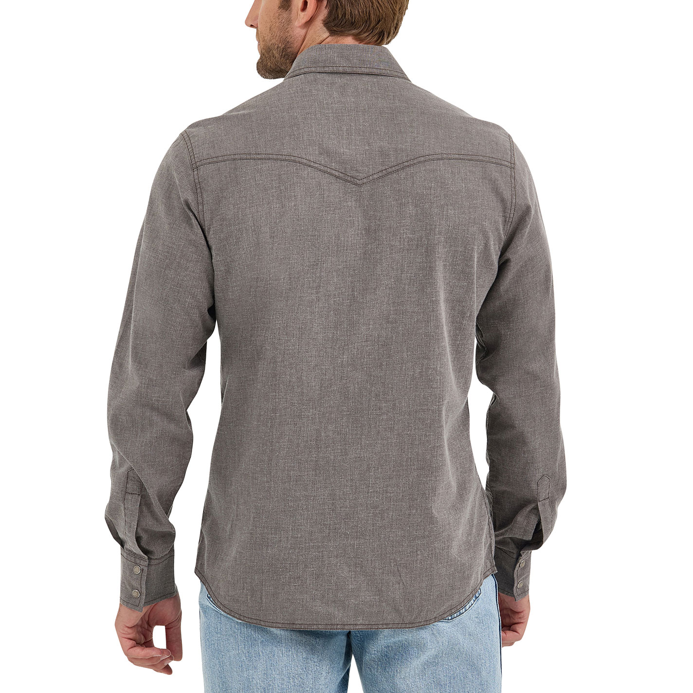 Wrangler Retro Men's Heather Brown Western Shirt - Image 1