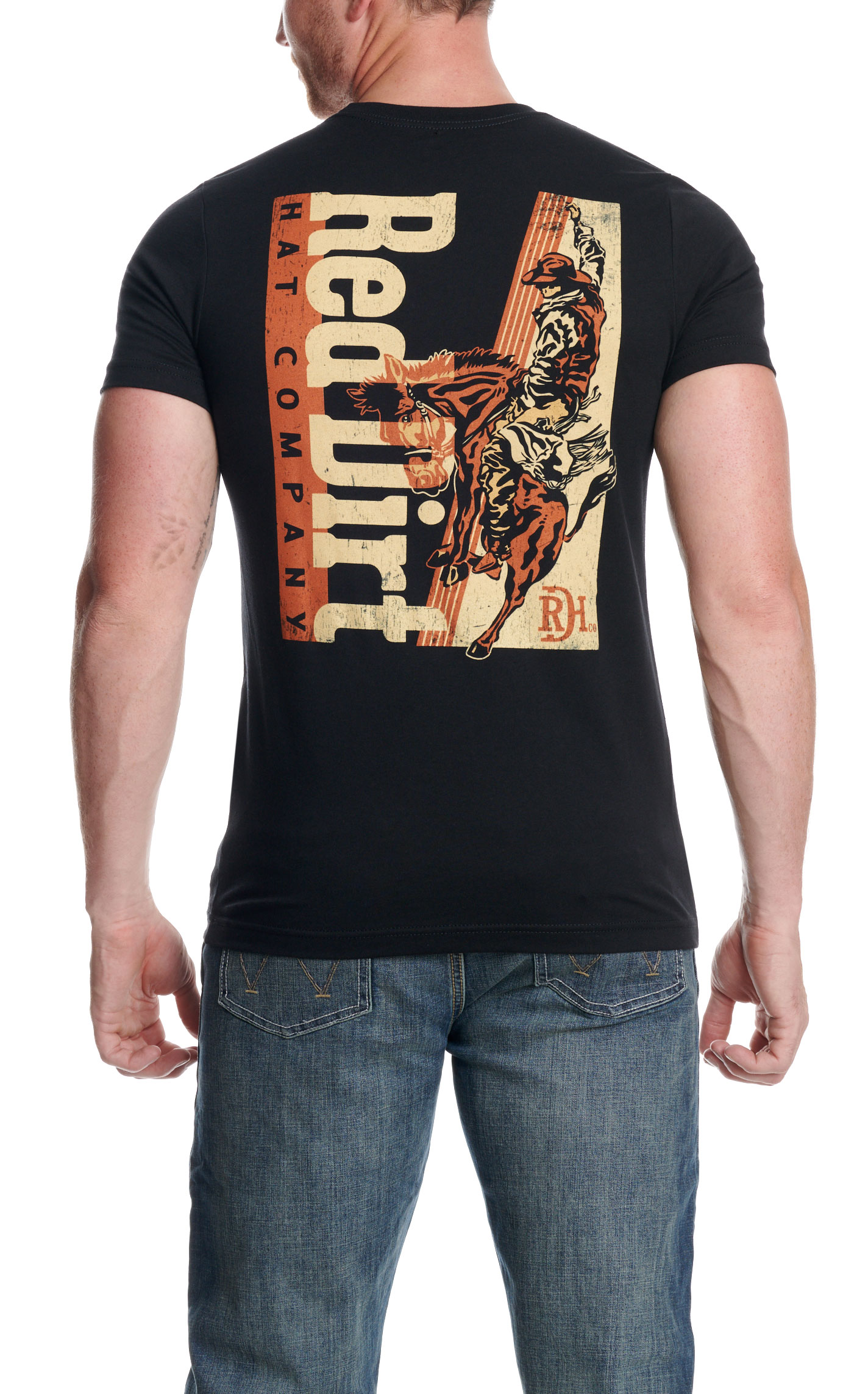 Red Dirt Hat Co. Men's Smoked Black Graphic T-Shirt - Image 2