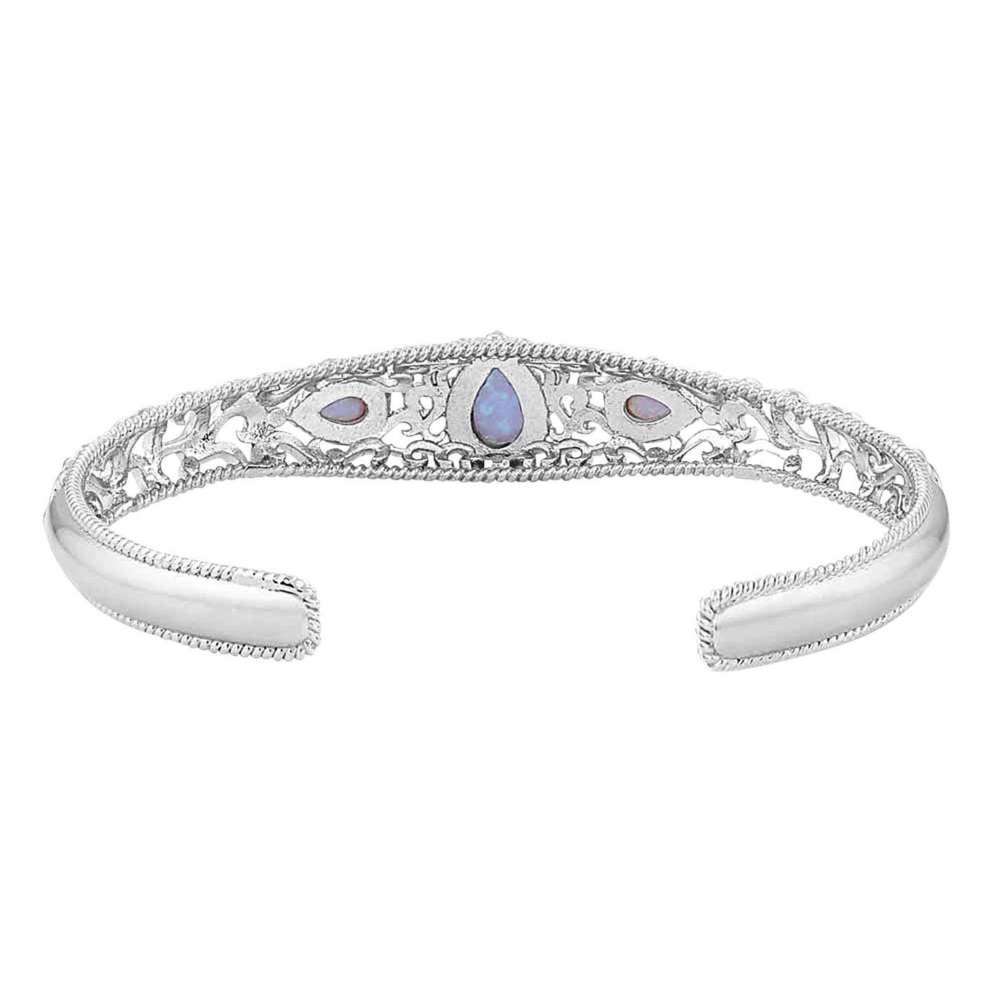 Montana Silversmiths Crystal Pools Silver Cuff Bracelet - Image 1