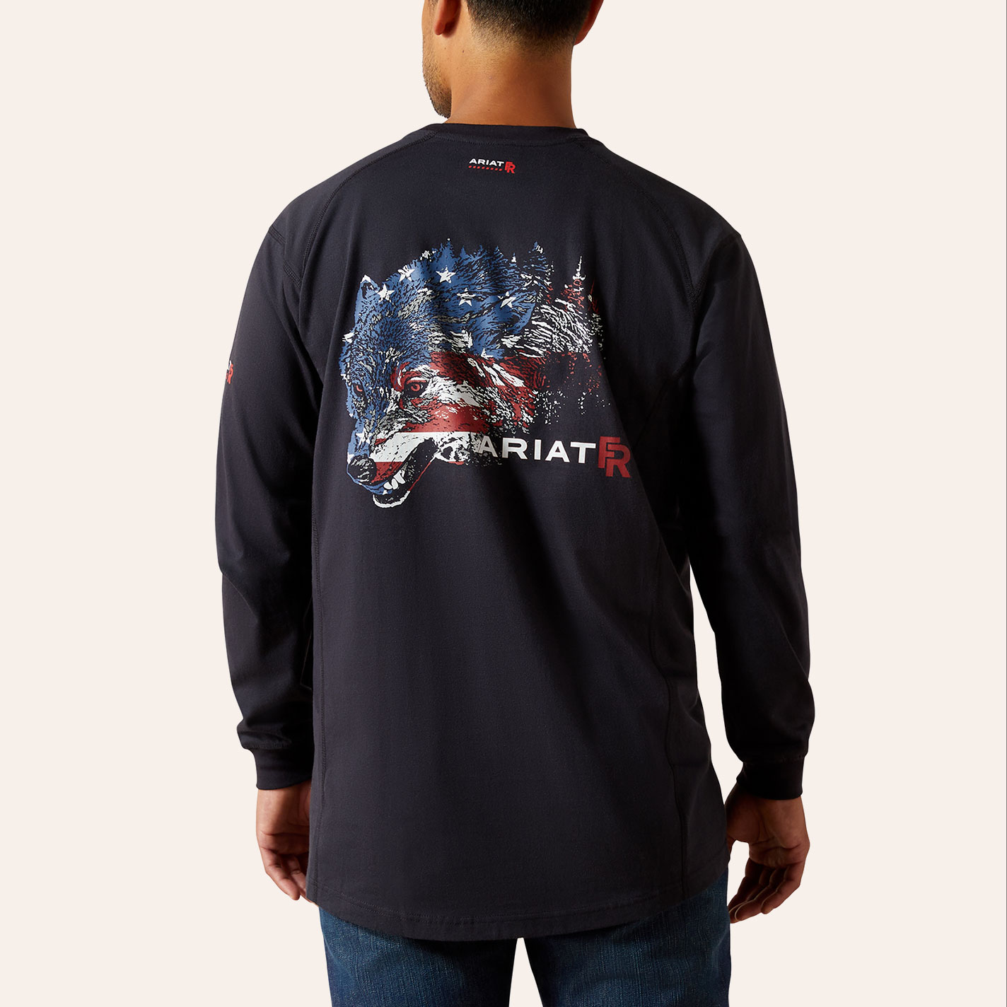 Ariat Men's Black FR Alpha American Graphic T-Shirt - Image 1