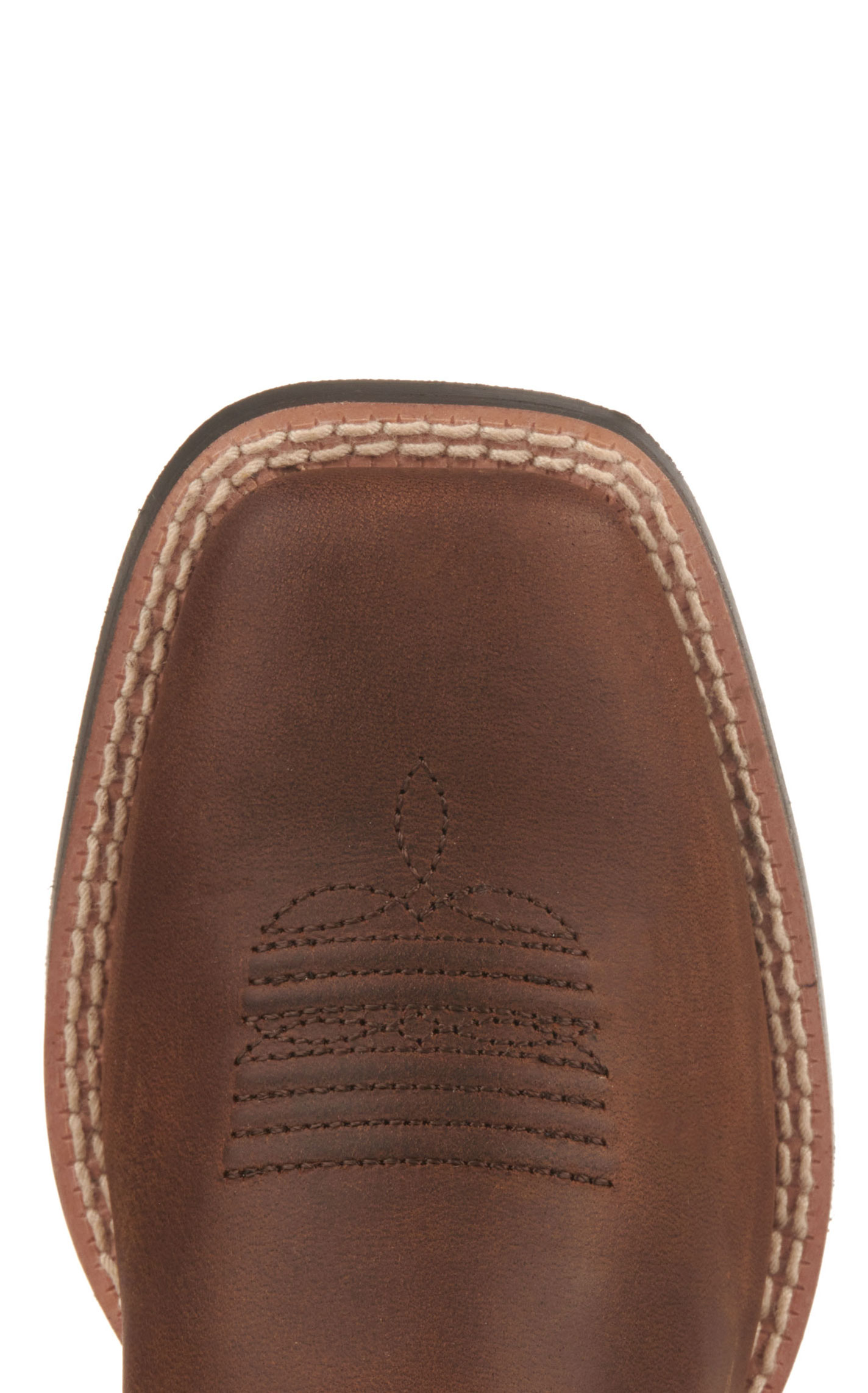 Ariat Kids Quickdraw Distressed Brown with Flag VentTEK Wide Square Toe Cowboy Boots - Image 1