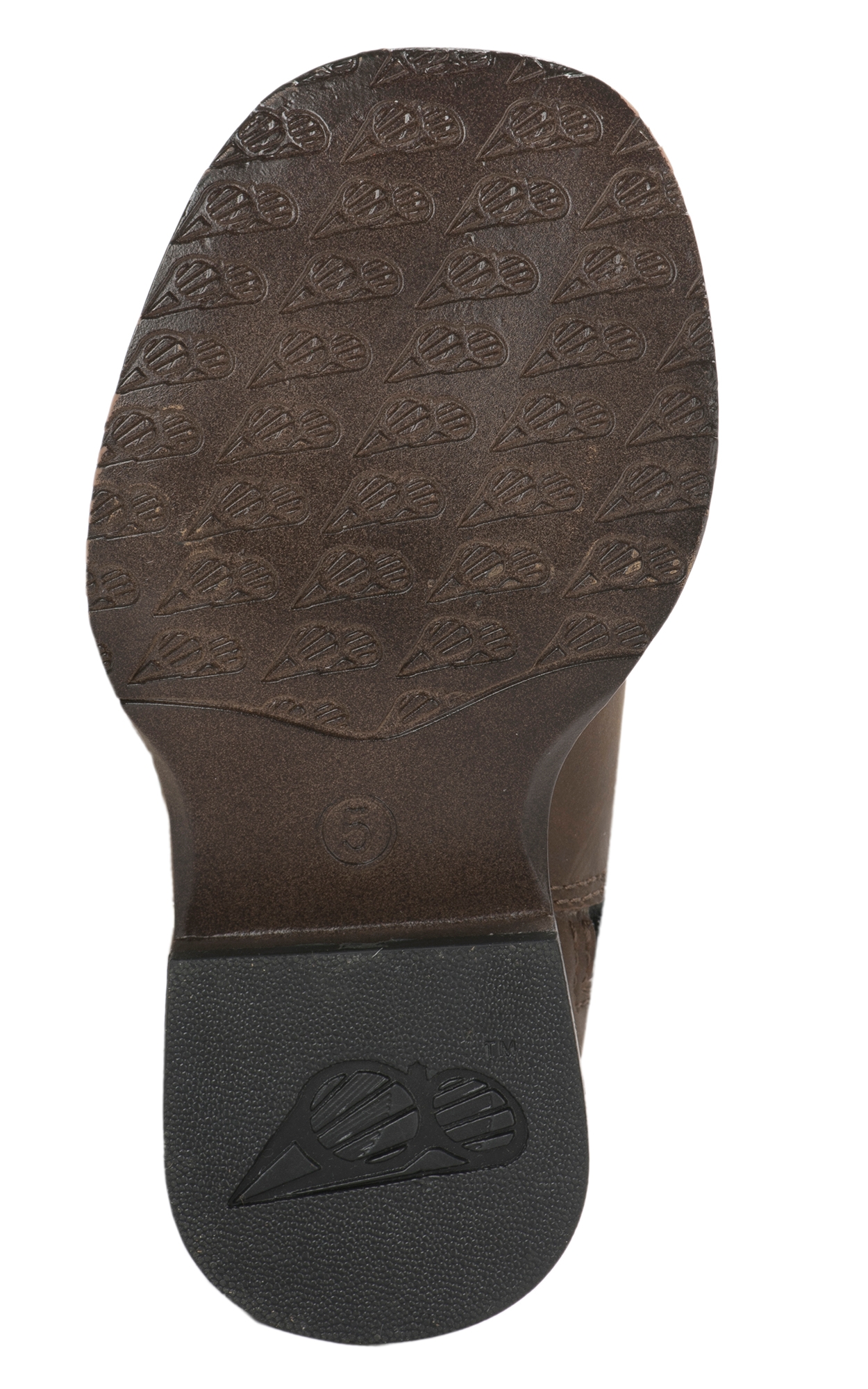 Double Barrel Toddler Brown and Black Square Toe Boots - Image 1