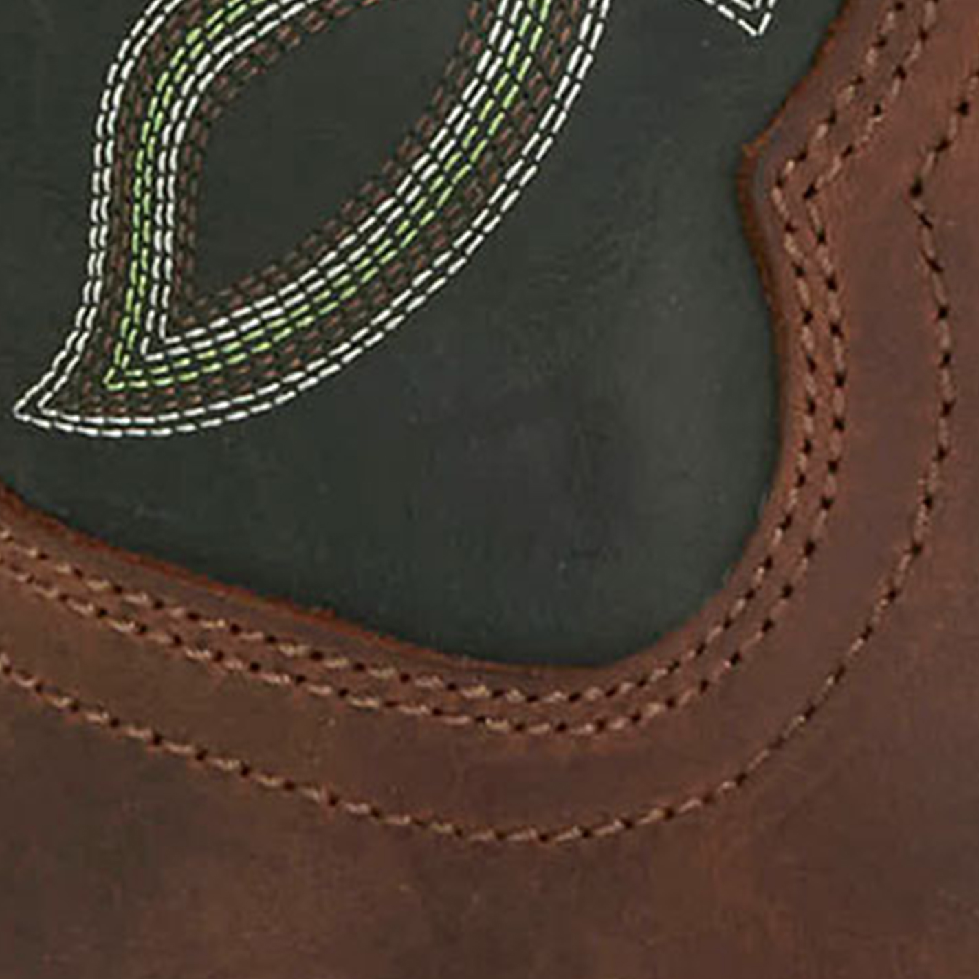 Cavender’s Men's 11” Brown & Dark Green Frontier Cowboy Boots - Image 1
