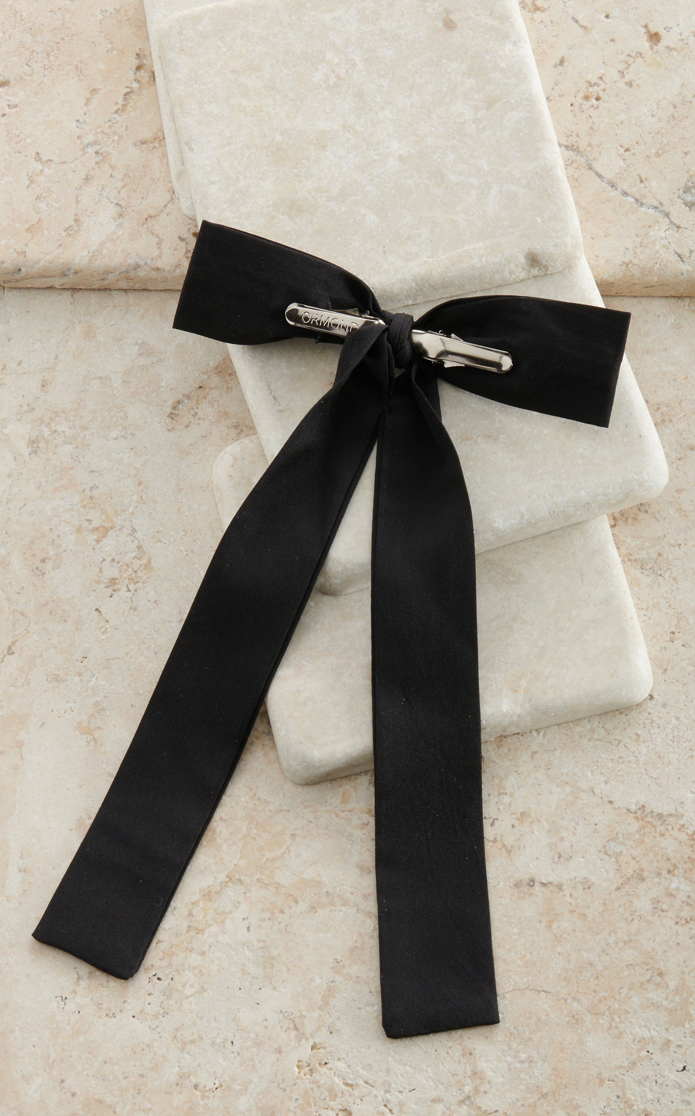 M&F Colonel Clip-On Tie - Black - Image 1