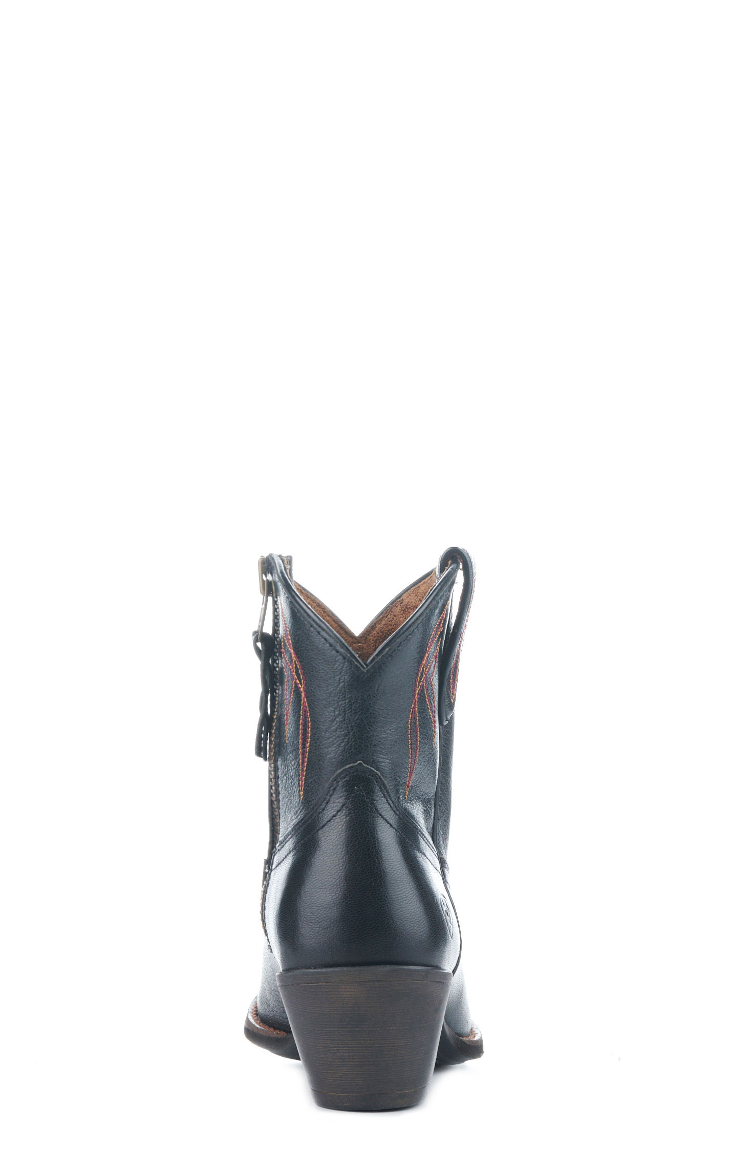 Ariat Women's Darlin Old Black Leather Round Toe Western Booties - Image 1
