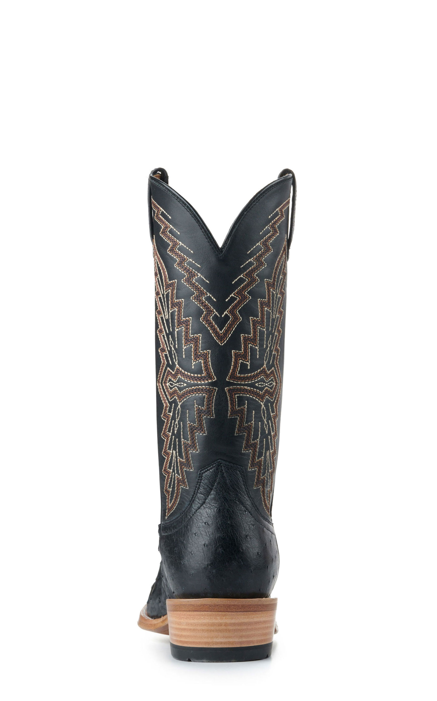 Ariat Men's Futurity Done Right Black Full Quill Ostrich TekStep Square Toe Exotic Cowboy Boots - Image 1