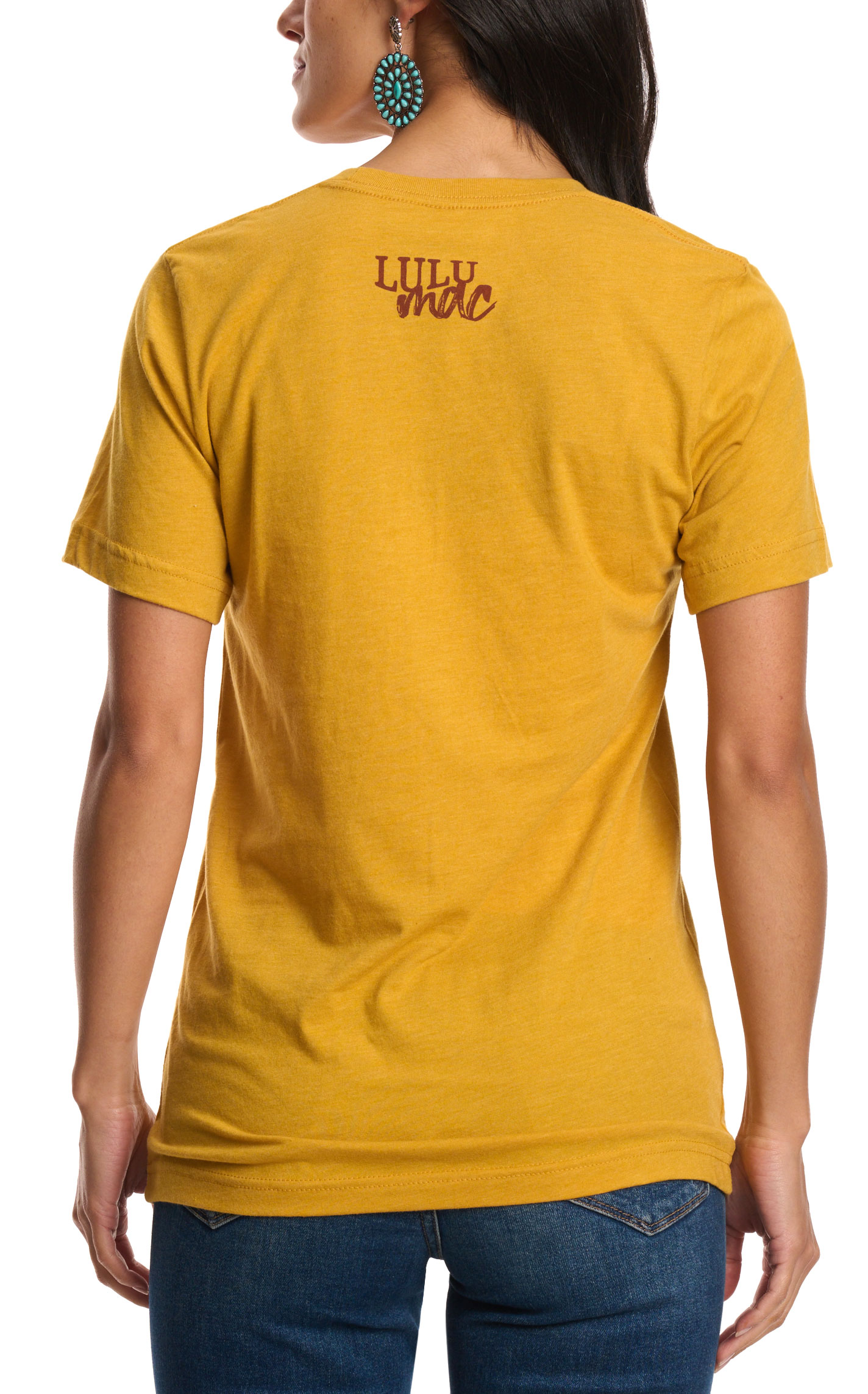 Girlie Girl Originals Women's Honey Mustard Country Roads T-Shirt - Image 1