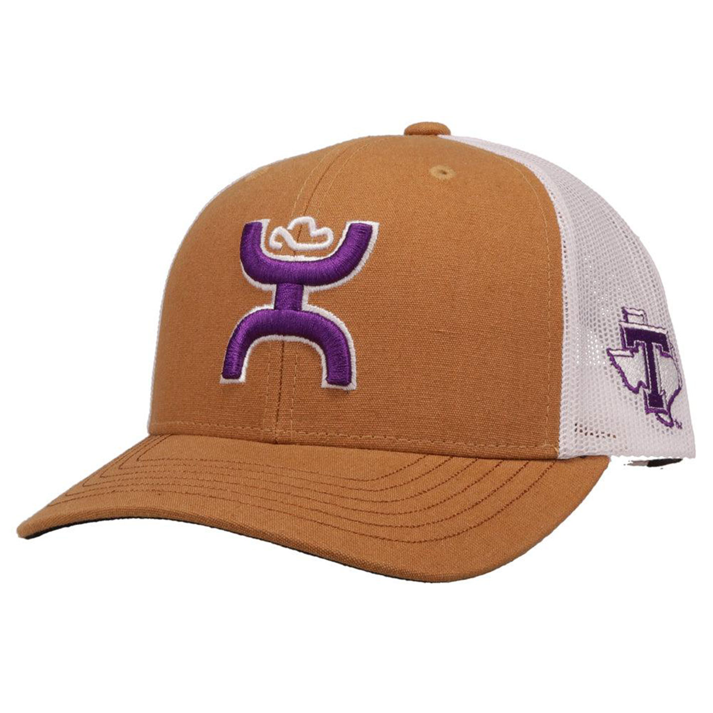 Hooey Collegiate Collection Tan & White TSU Hands Up Logo Curved Bill Cap - Image 1