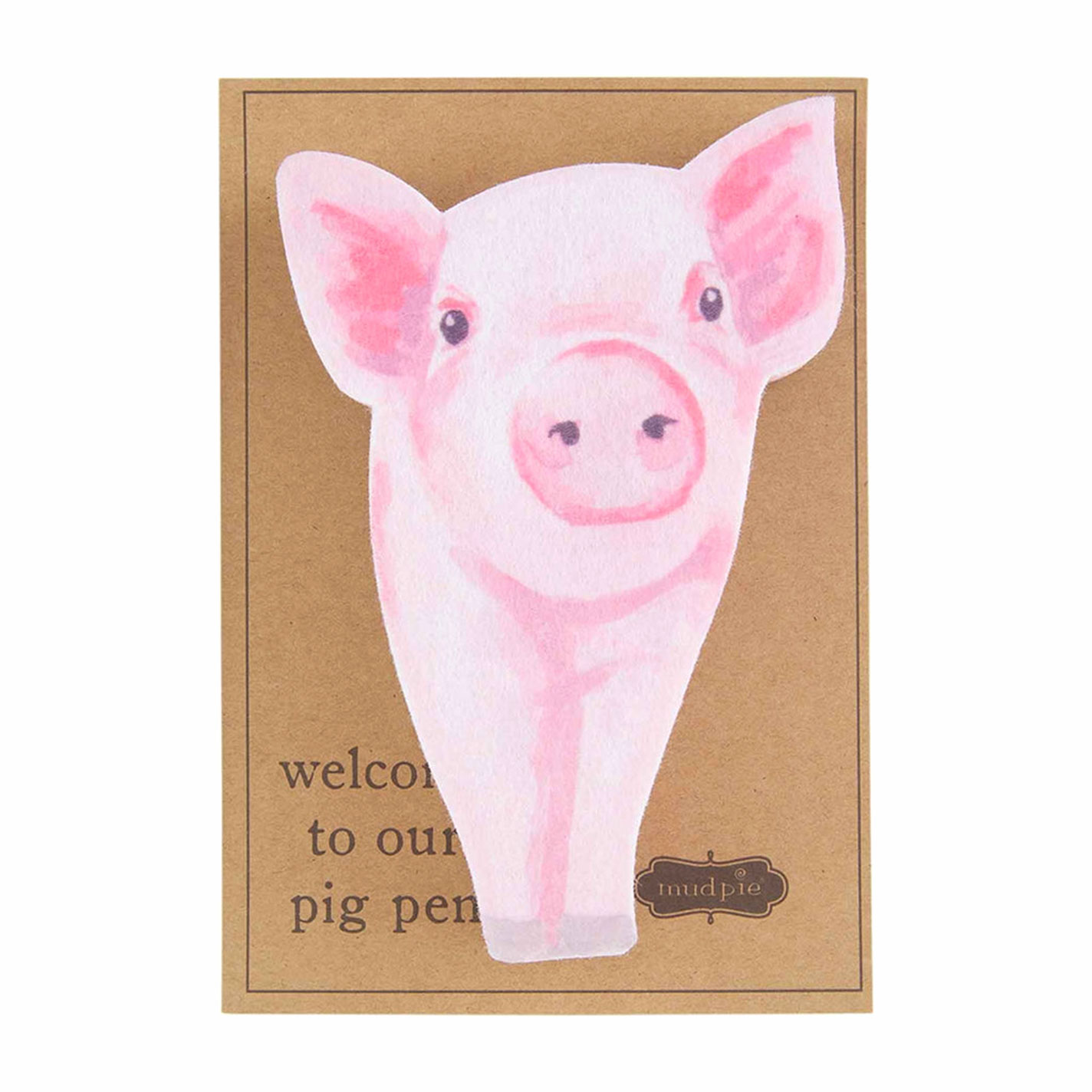 Mud Pie Pink Pig Welcome Sponge - Image 1