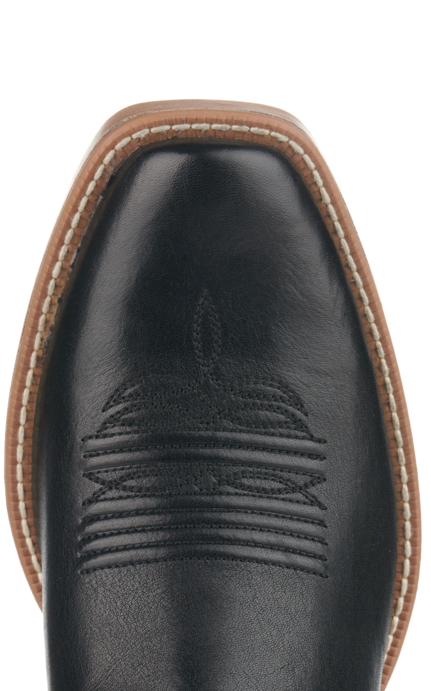Ariat Men's Renegade Black and Titanium Bantamweight Punchy Square Toe Cowboy Boots - Image 1