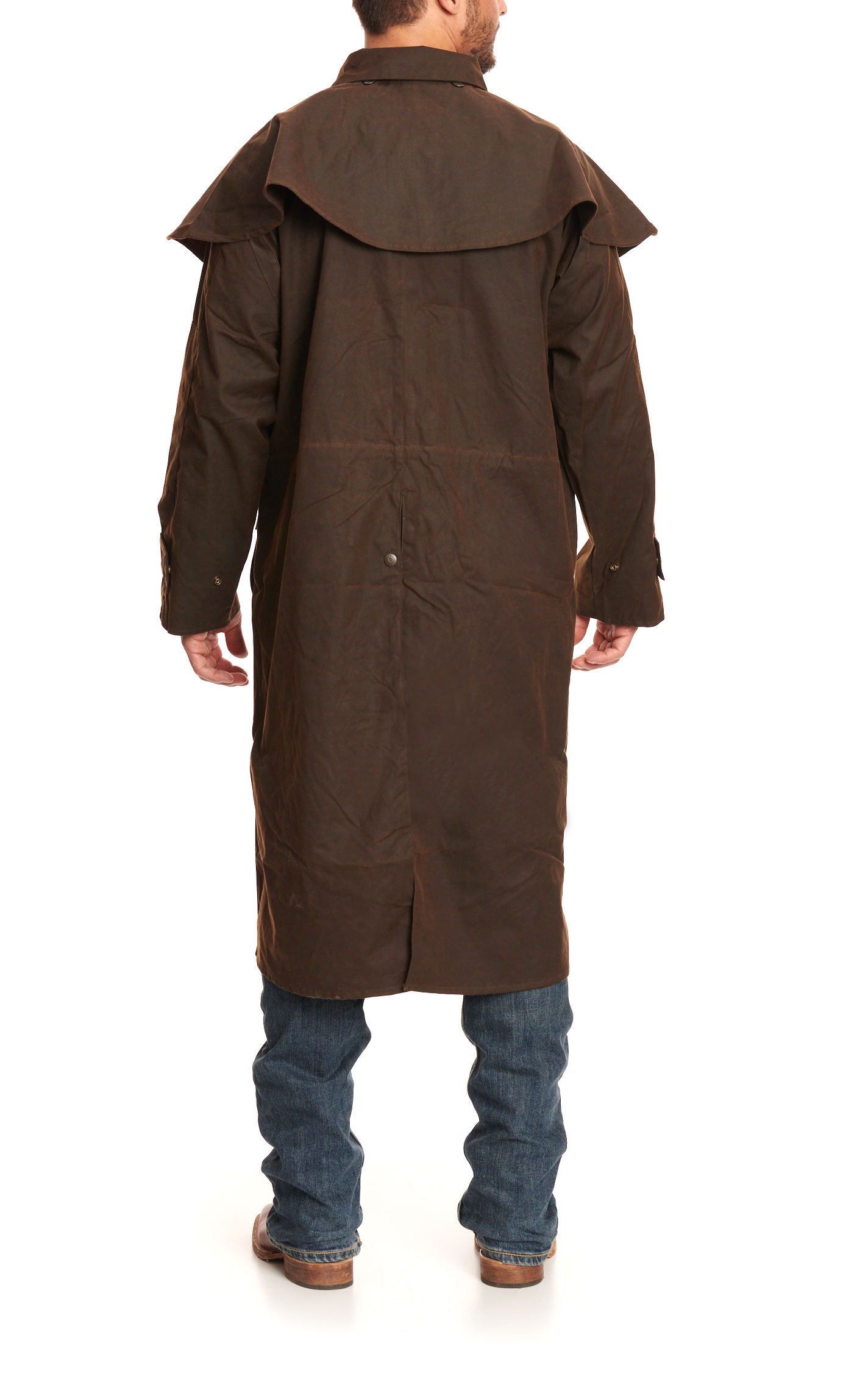Outback Trading Co. Brown Low Rider Oilskin Duster - Image 1