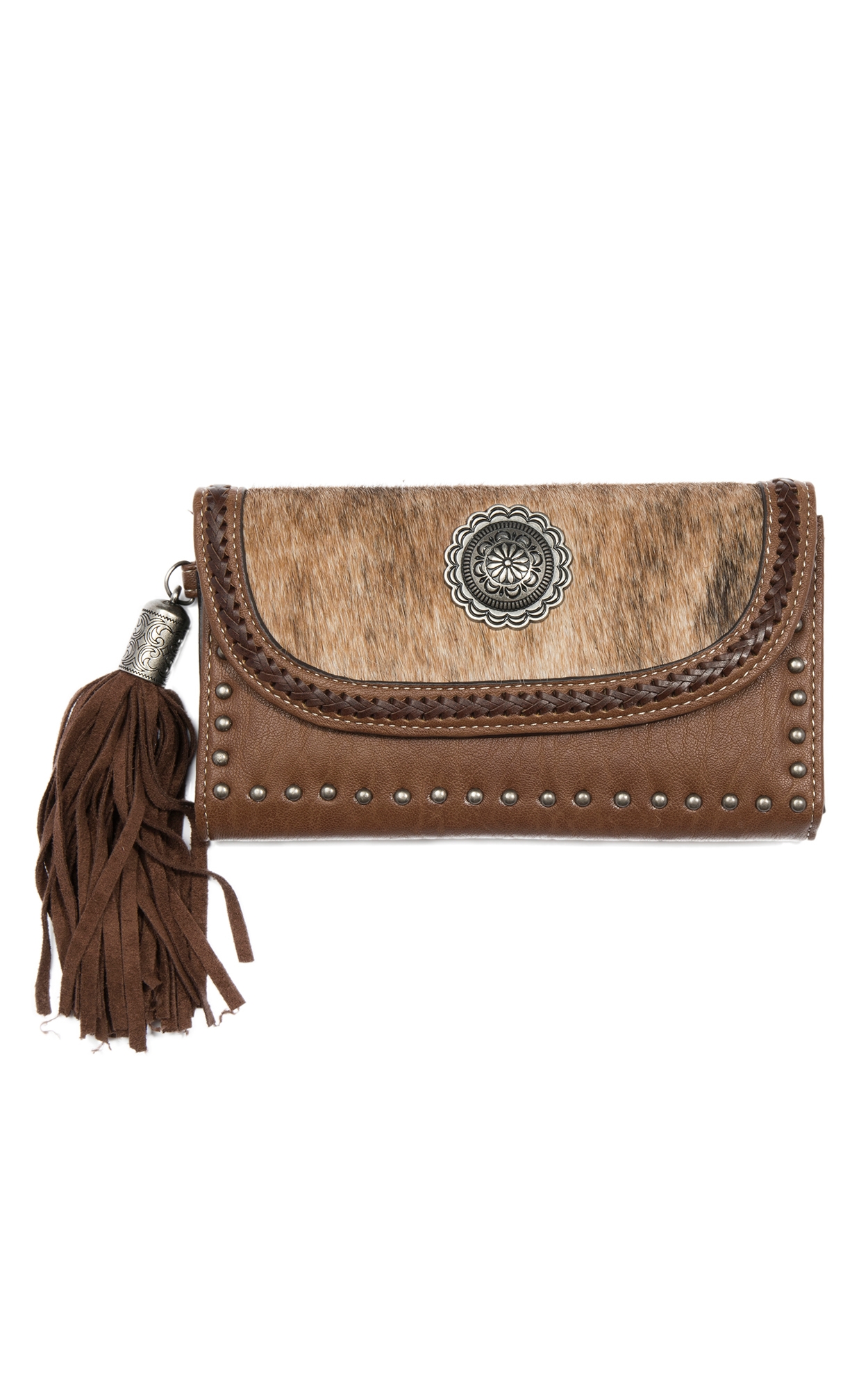 Blazin Roxx Brown Ella Flap Wallet - Image 1