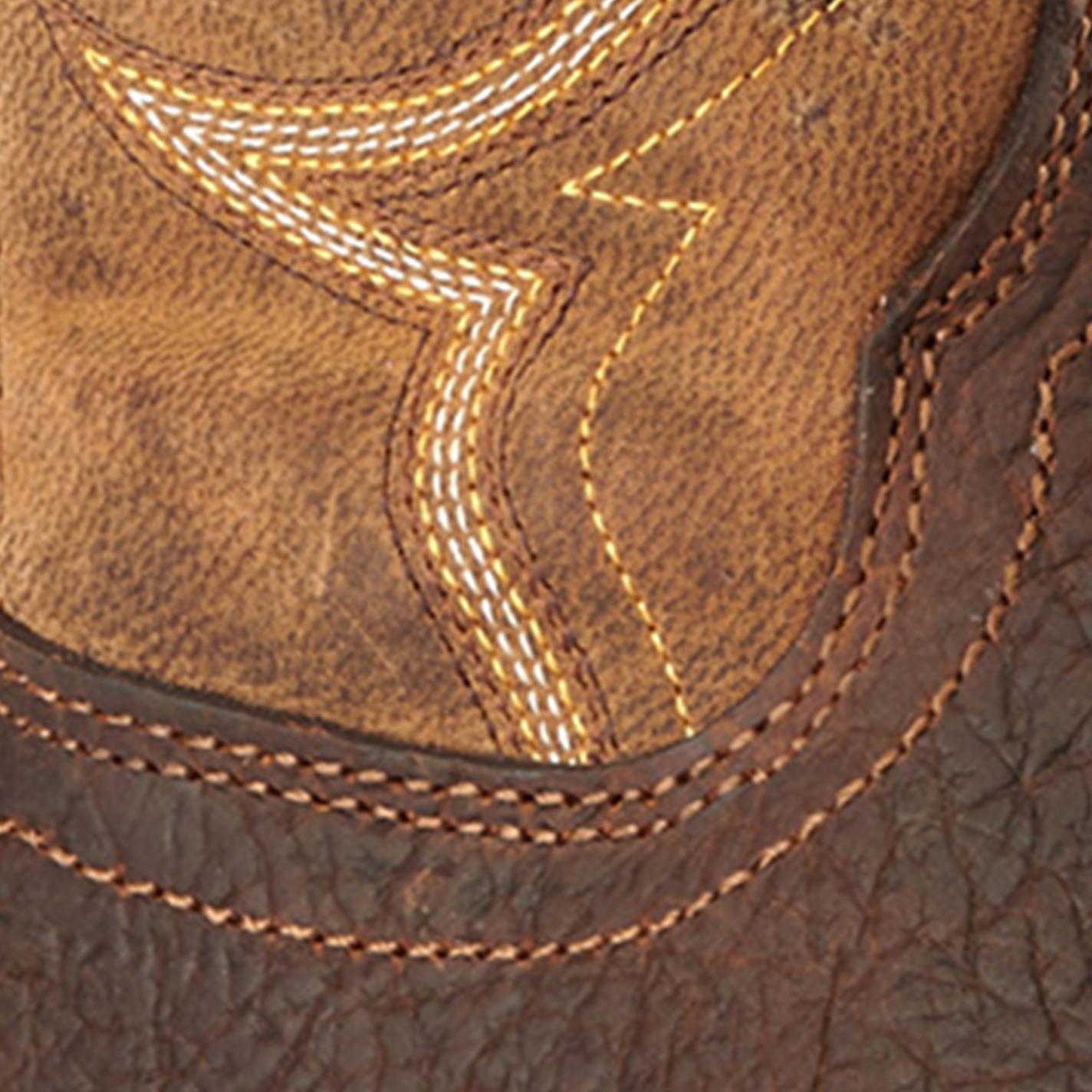 Durango Men's Rebel Pro Brown and Tan Wide Square Toe Cowboy Boots - Image 1