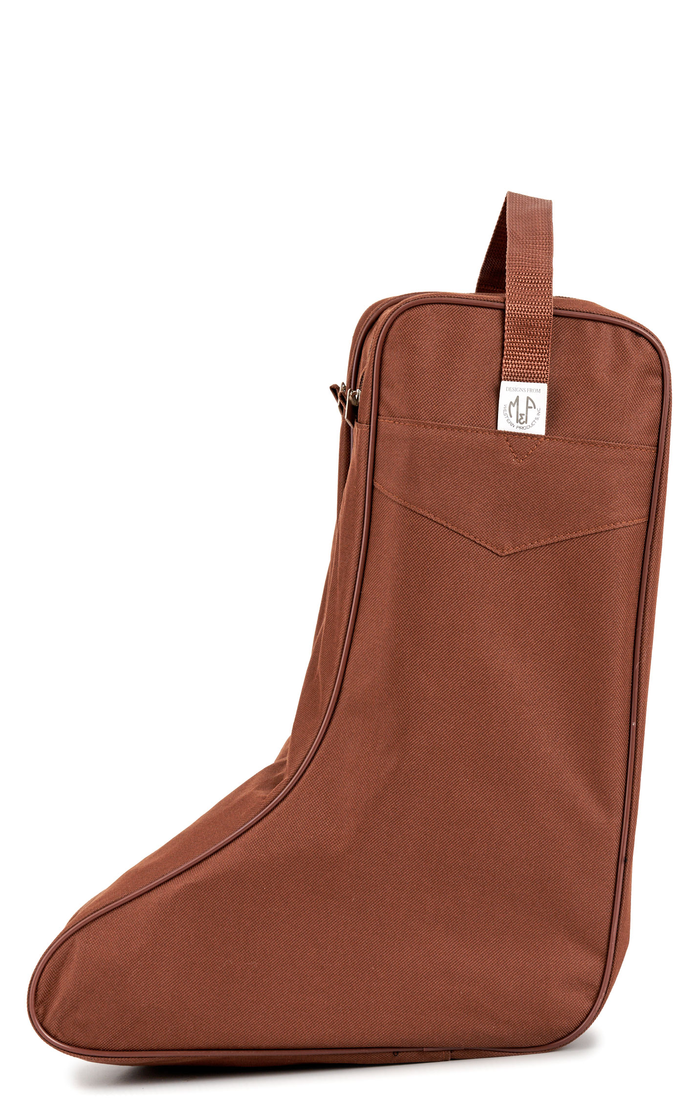M&F Western Products Brown Embroidered Logo Boot Bag - Image 1
