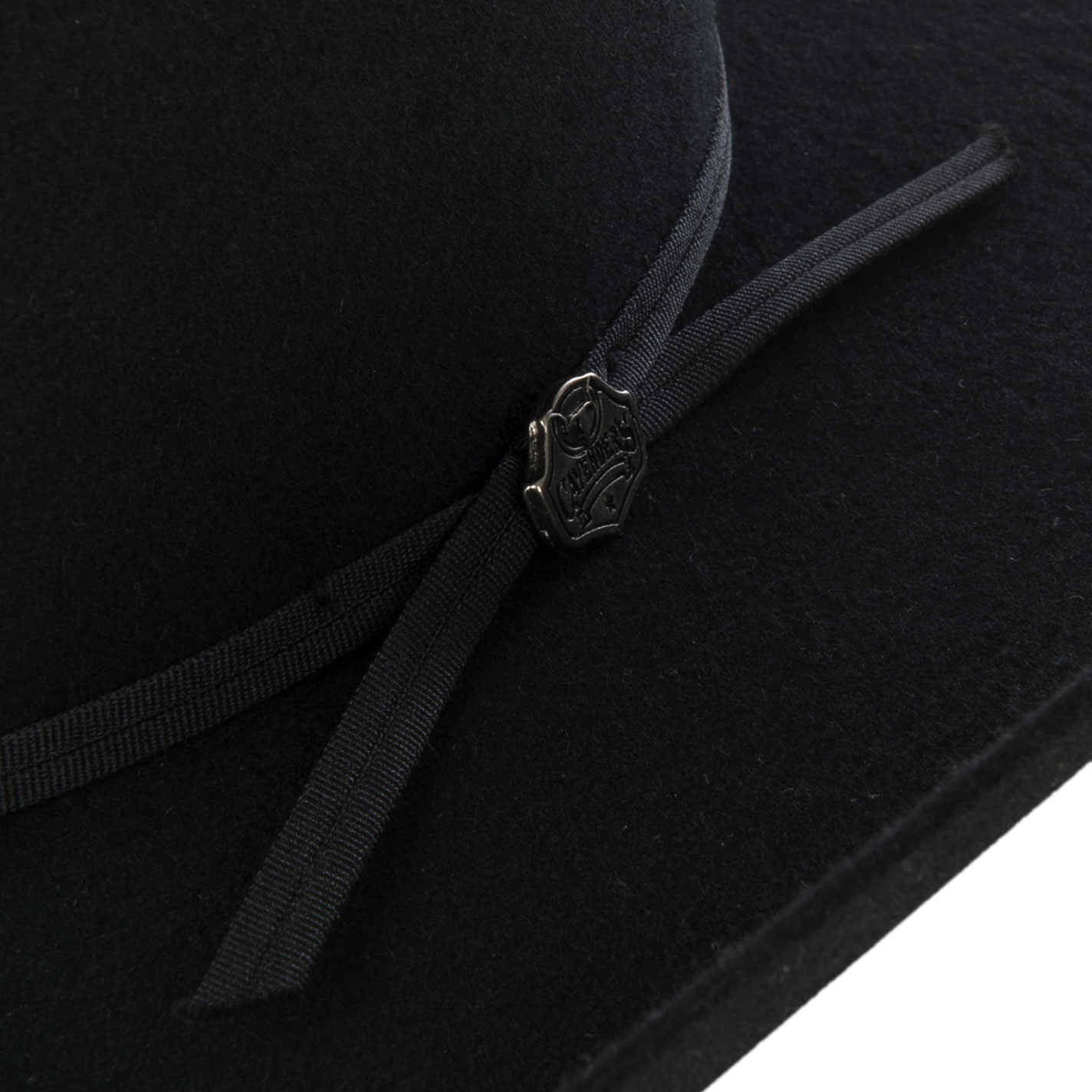 Cavender's Kids 2X Black Cattleman Crown Felt Cowboy Hat - Image 1