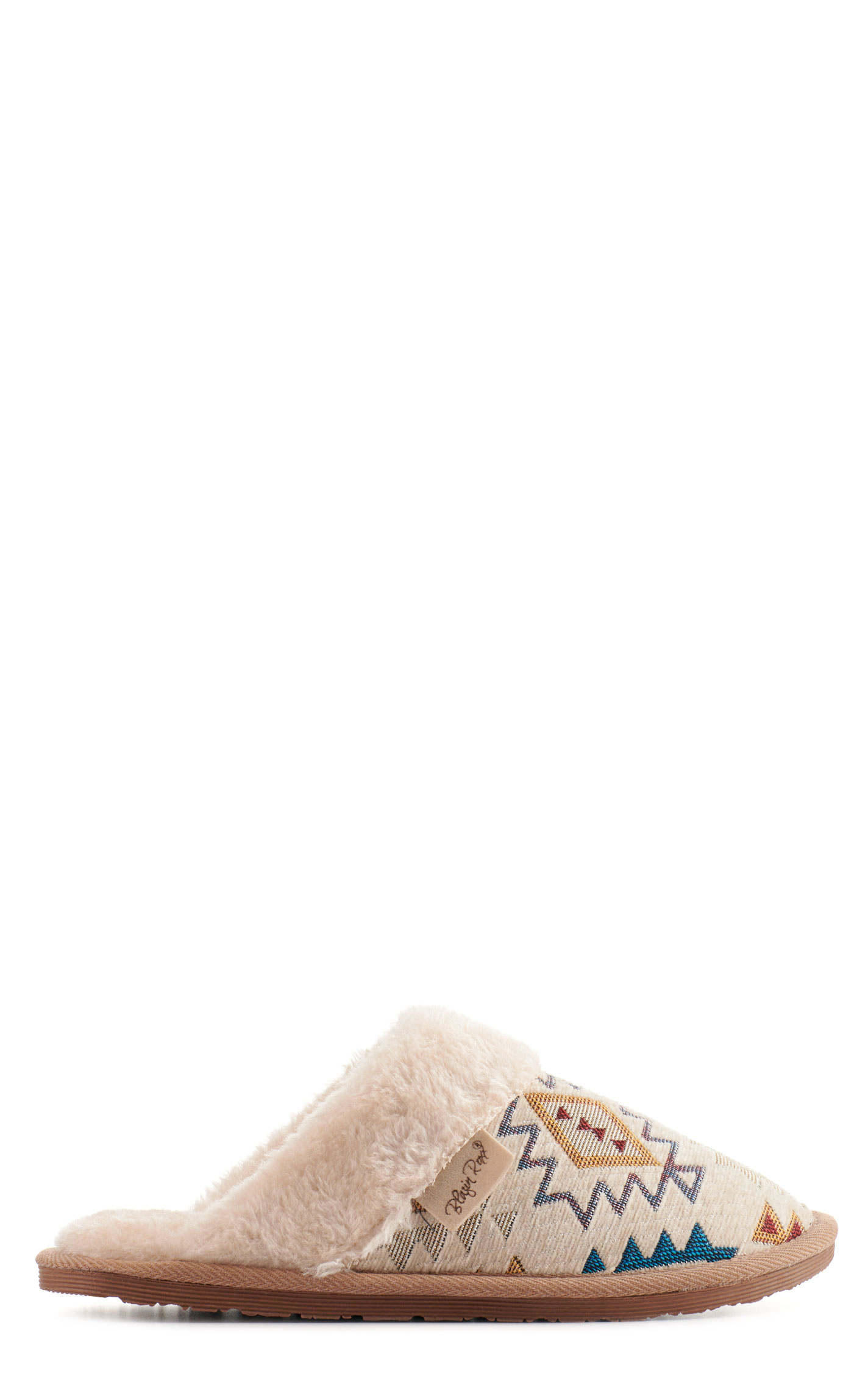 Blazin Roxx Women's Nora Cream Blanket Print Slippers - Image 7