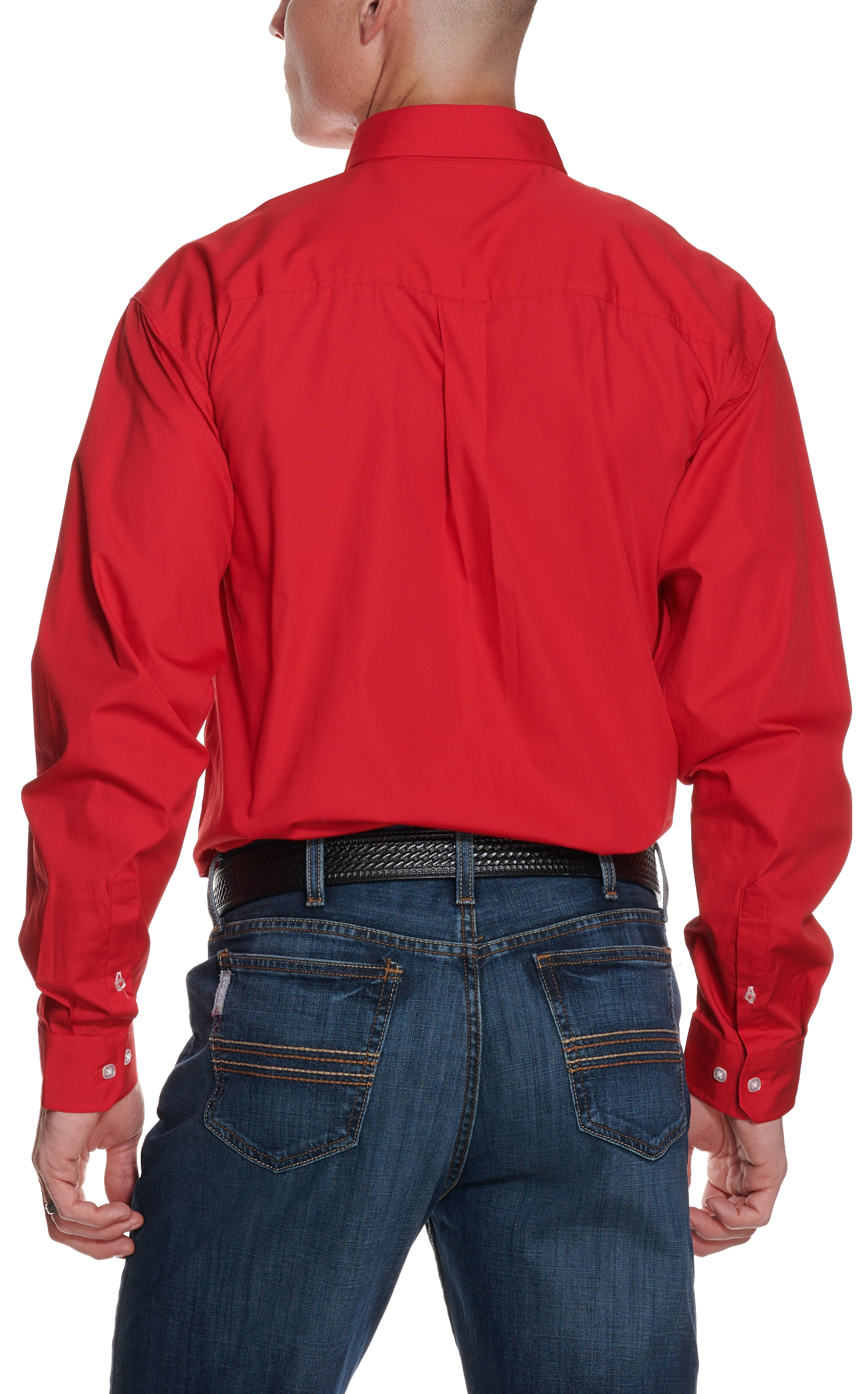 Cinch Men's Red Long Sleeve Western Shirt - Image 1