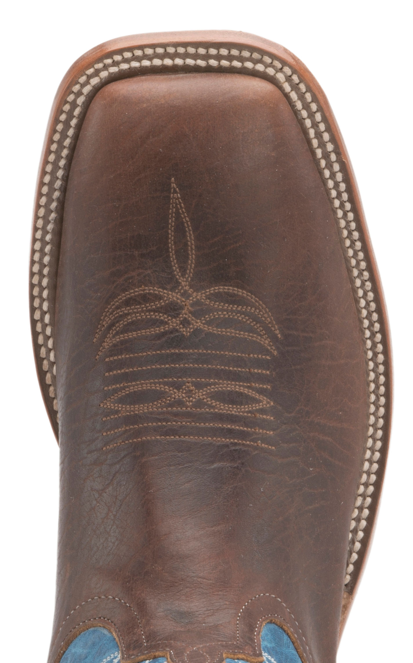 Anderson Bean Men's Mike Tyson Bison & Blue Lava Square Toe Boots - Image 1
