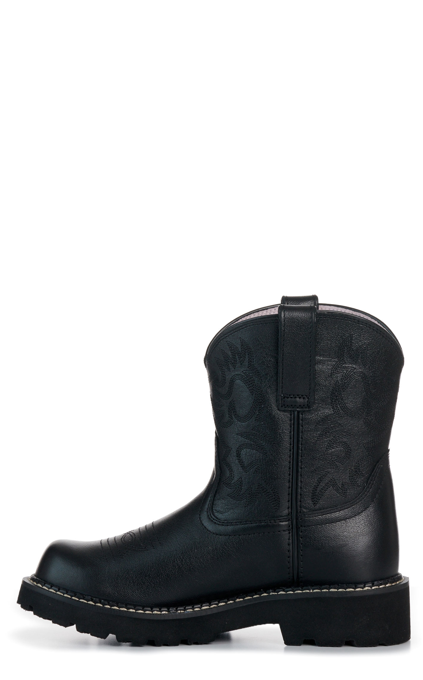 Ariat Women’s Madison Avenue Black FatBaby Round Toe Cowboy Boots - Image 1