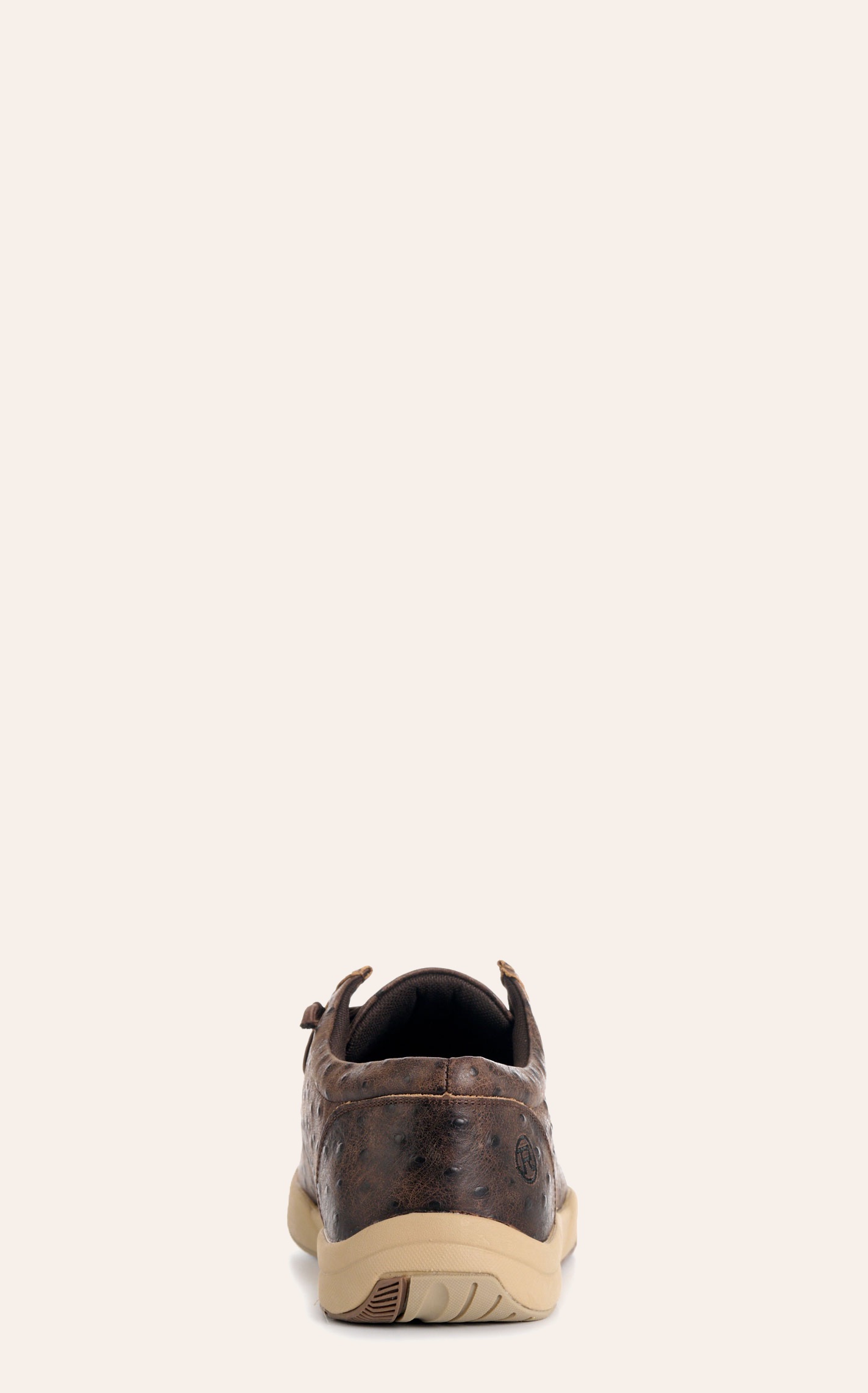 Roper Men's Coffee Ostrich Embossed Leather Chukka Casual Shoes - Image 1